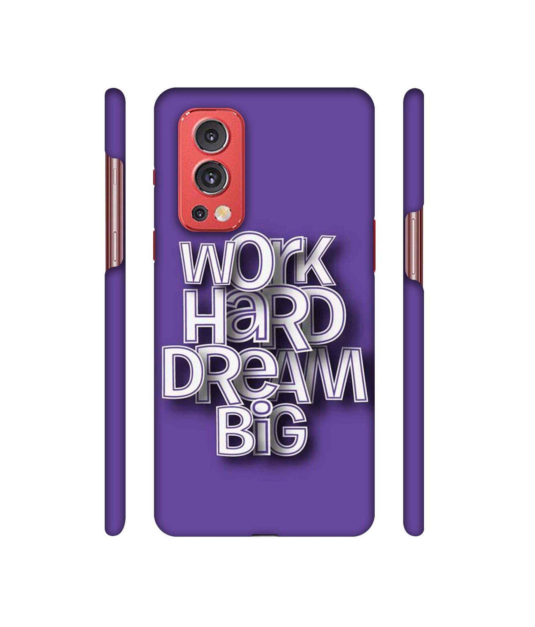 Work Hard Dream Big Designer Hard Back Cover for OnePlus Nord2 5G