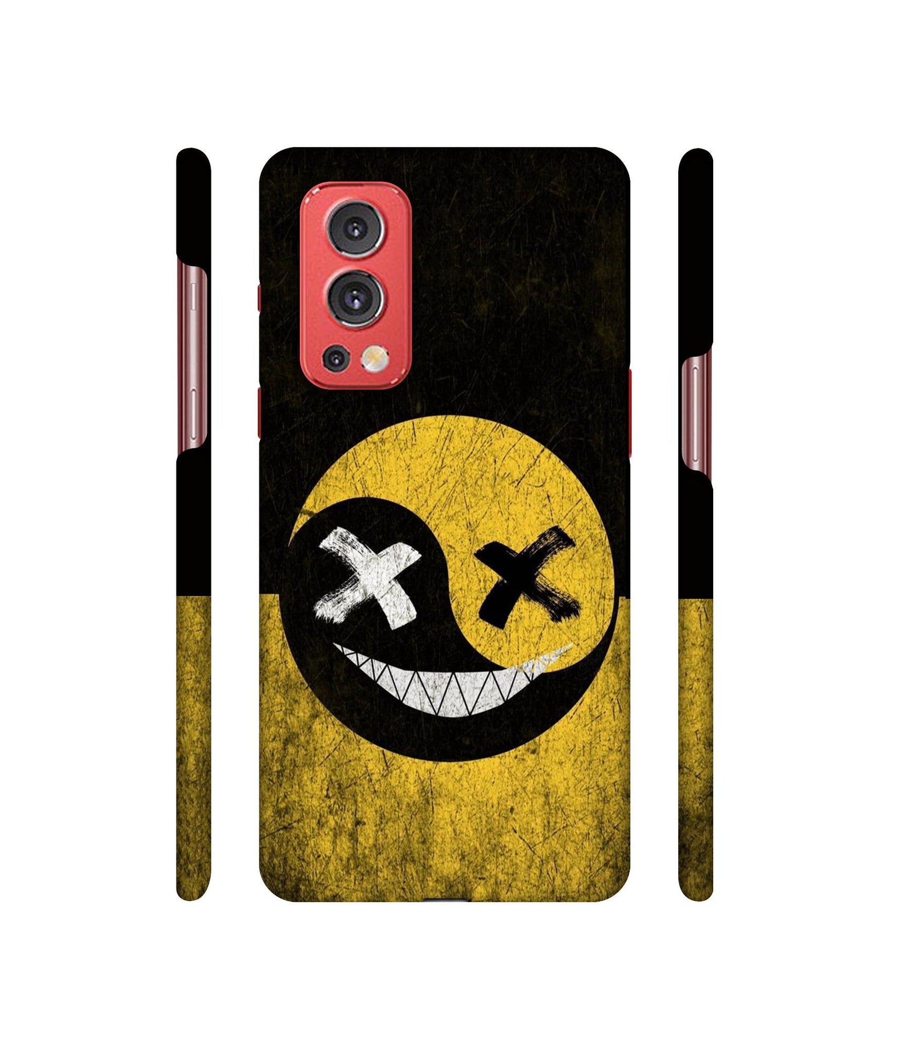 Double Face Smile Designer Hard Back Cover for OnePlus Nord2 5G