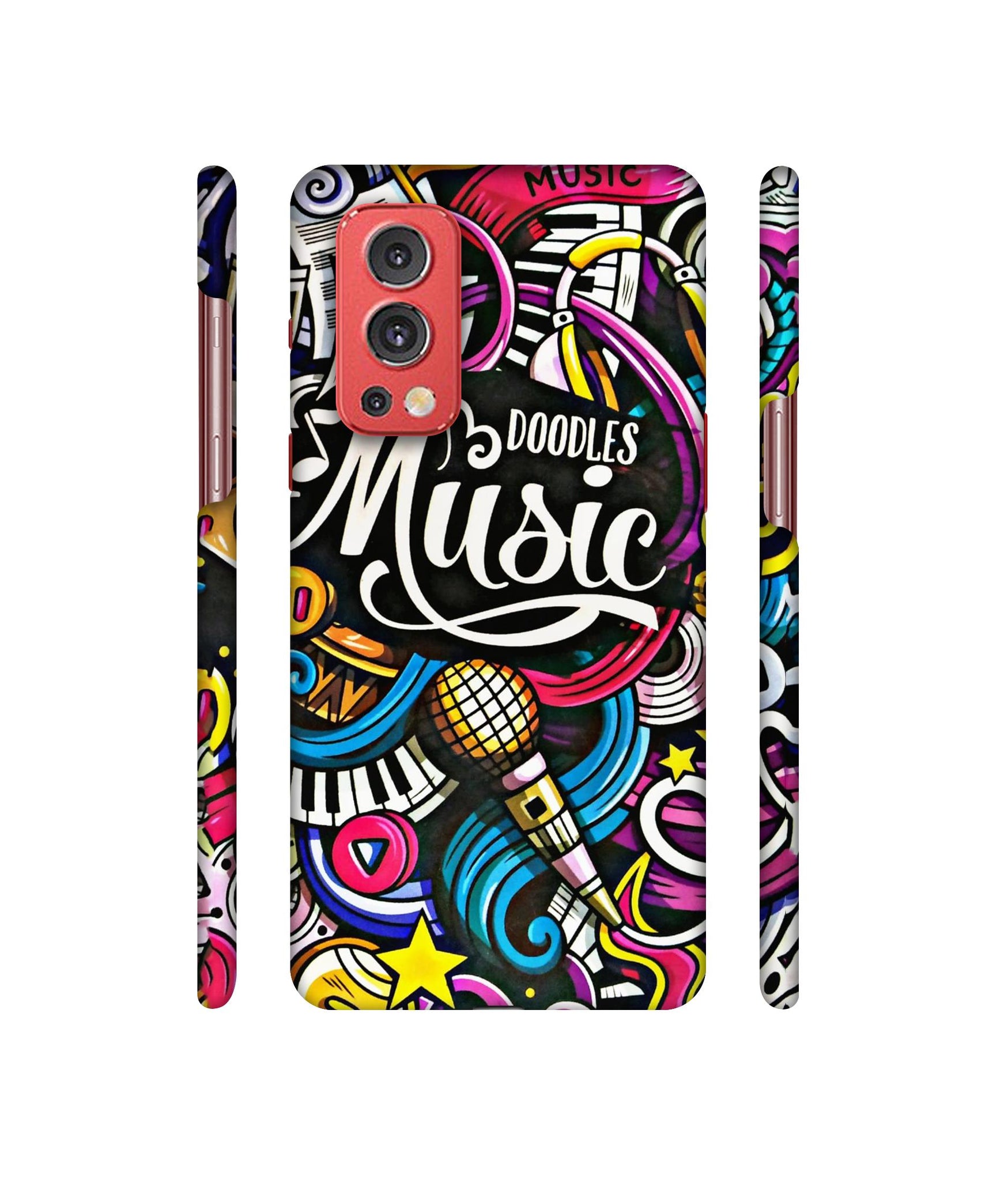 Doodles Music Designer Hard Back Cover for OnePlus Nord2 5G