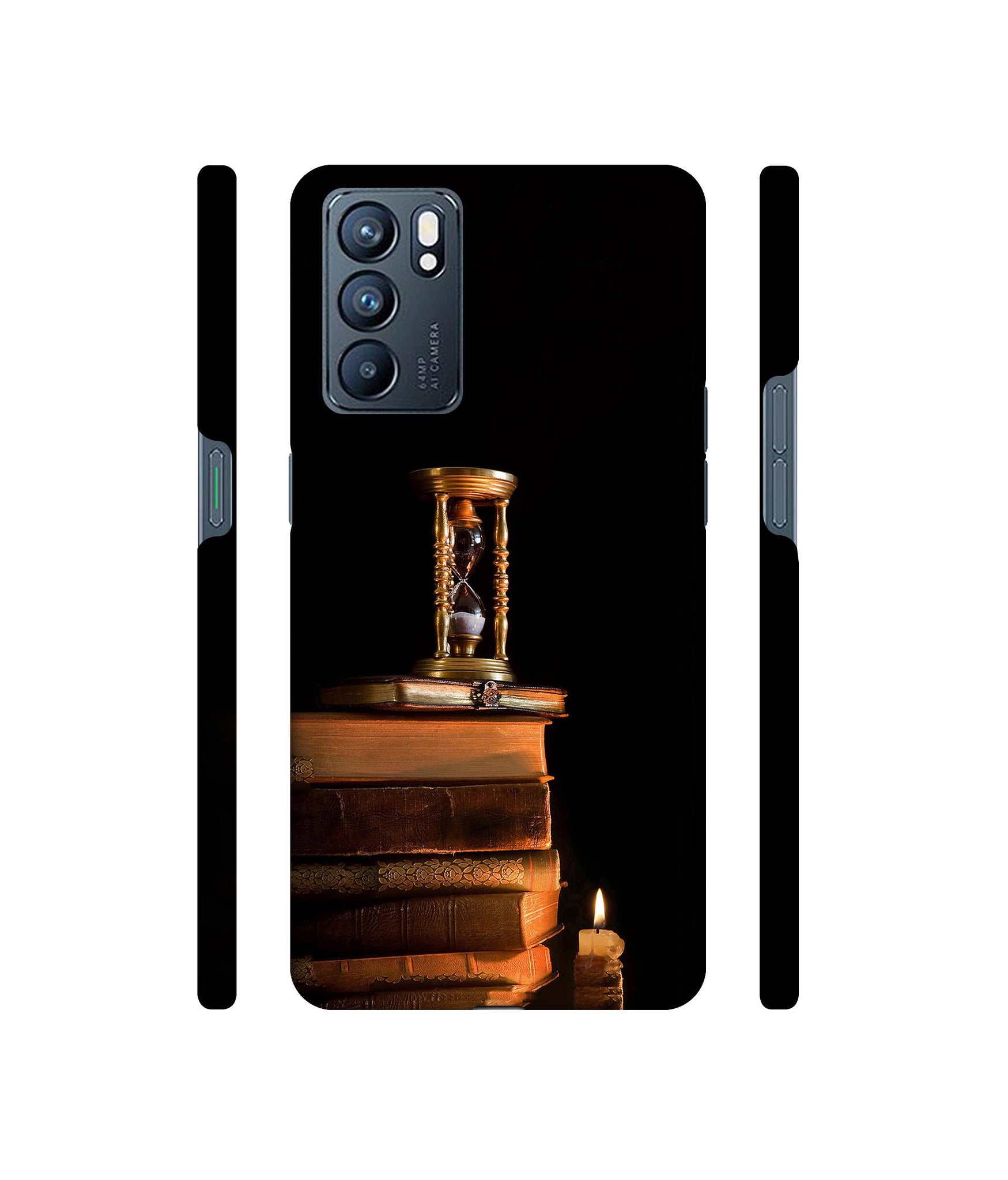 Magic Candles Books Designer Hard Back Cover for Oppo Reno6 5G
