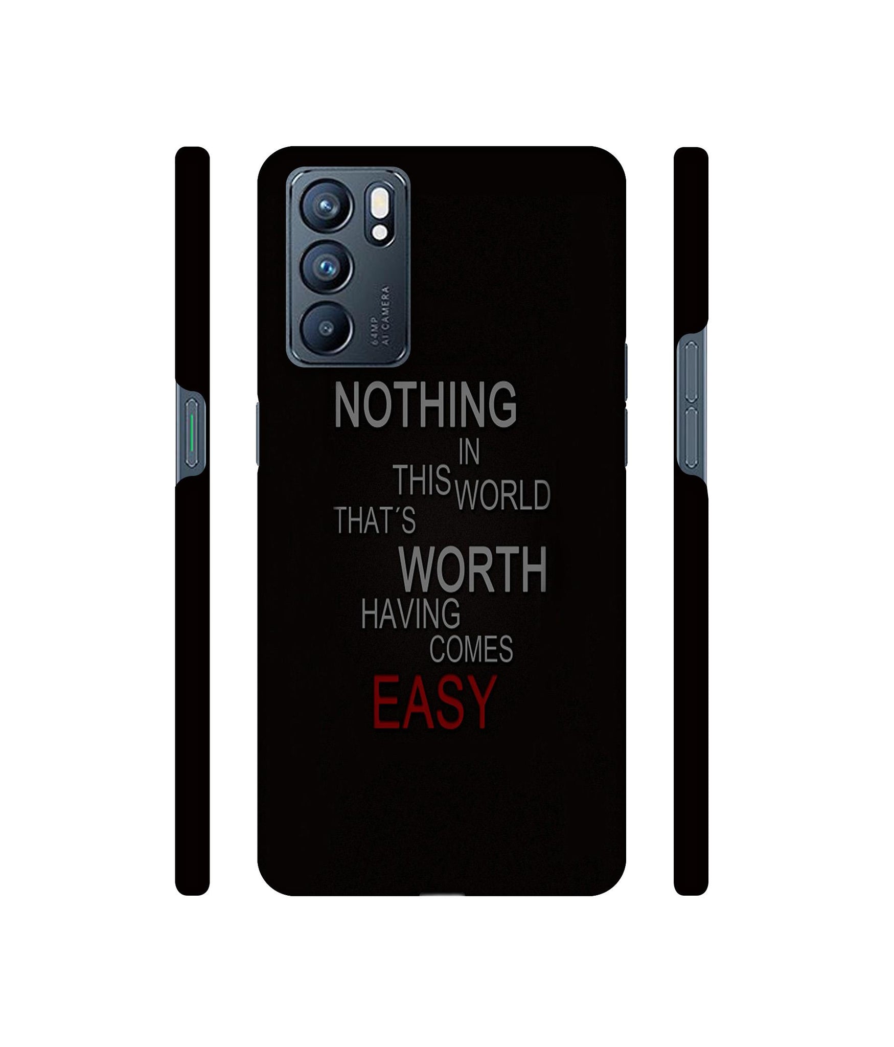 Life Quotes Designer Hard Back Cover for Oppo Reno6 5G