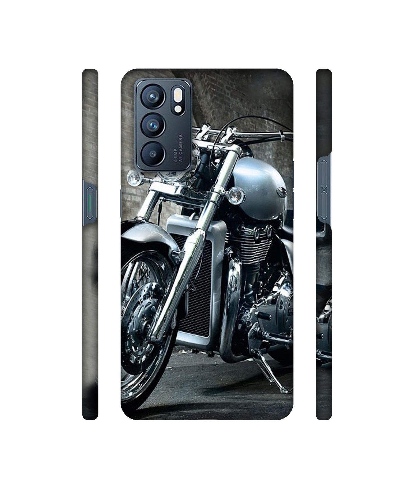 Motorcycle Designer Hard Back Cover for Oppo Reno6 5G