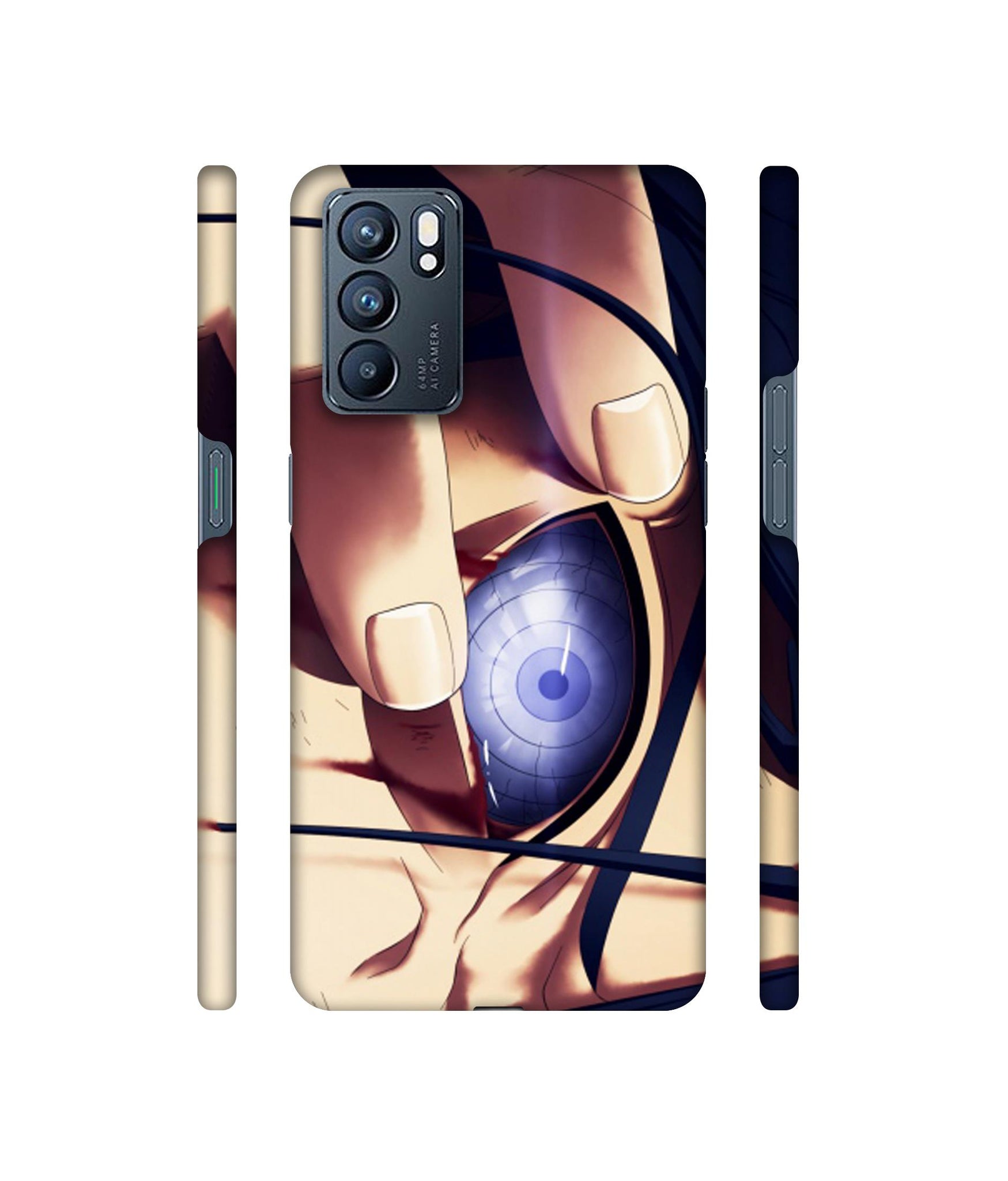 Anime Naruto Eye Designer Hard Back Cover for Oppo Reno6 5G