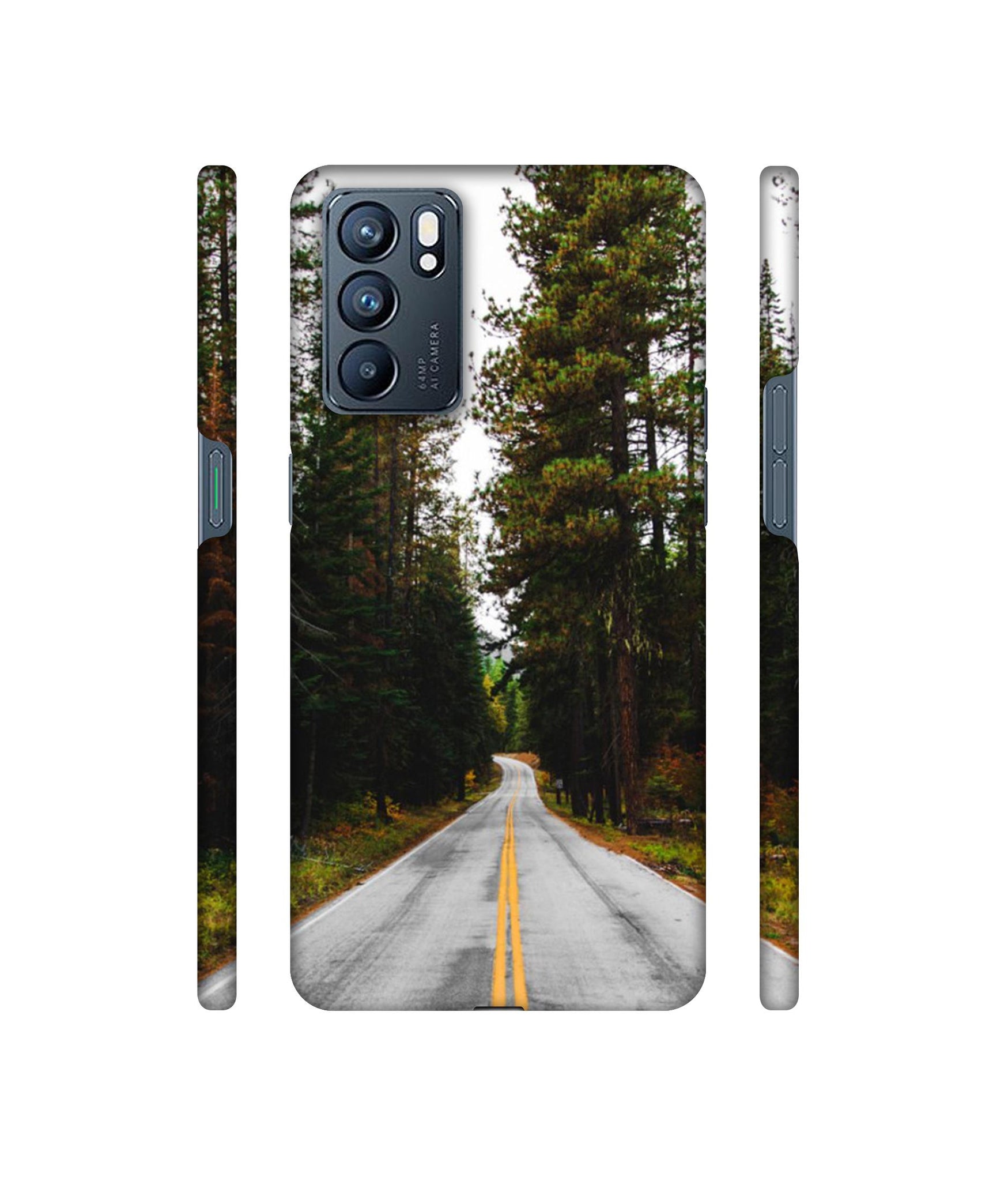 Road Photo Designer Hard Back Cover for Oppo Reno6 5G