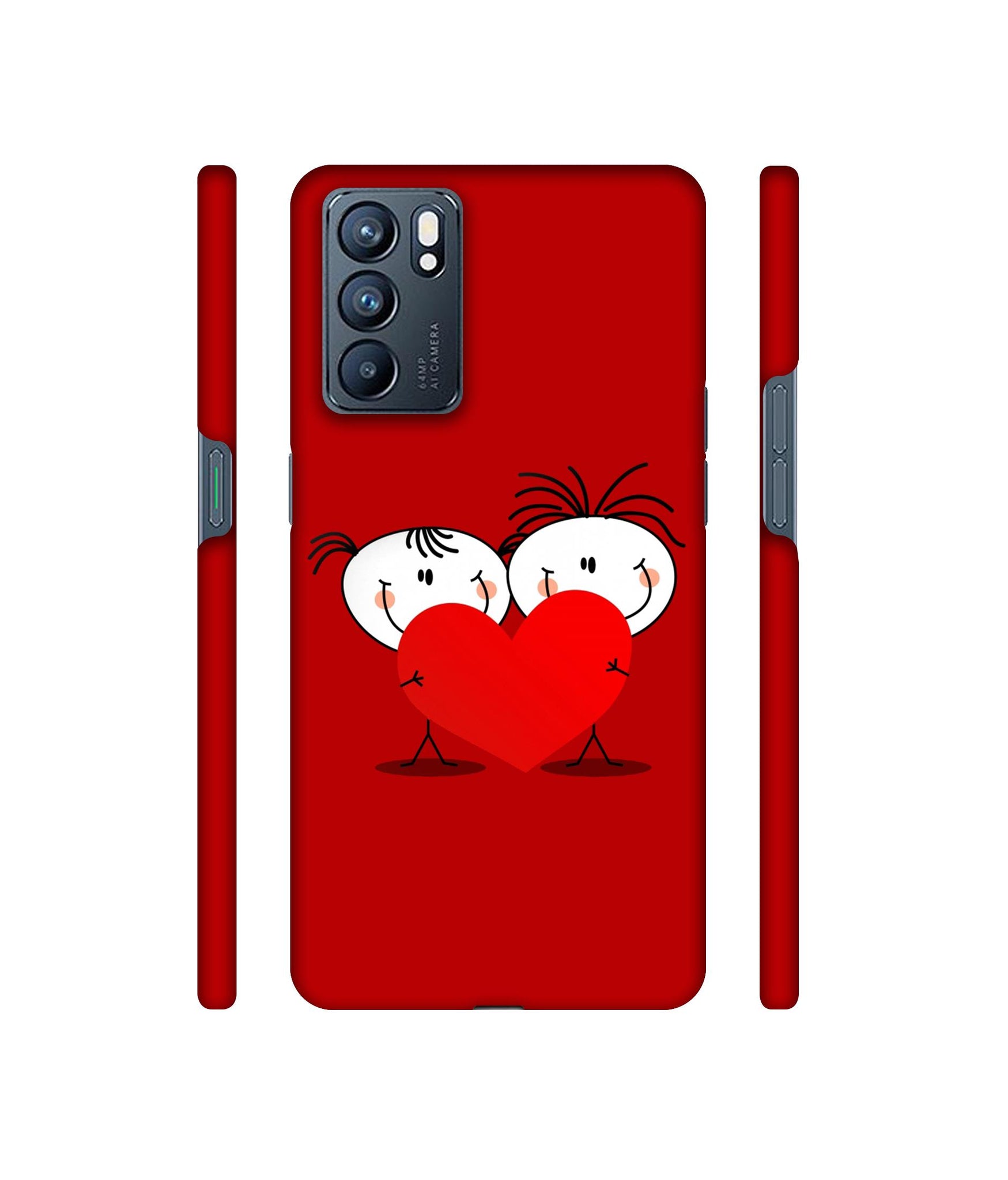 Valentines Day Designer Hard Back Cover for Oppo Reno6 5G
