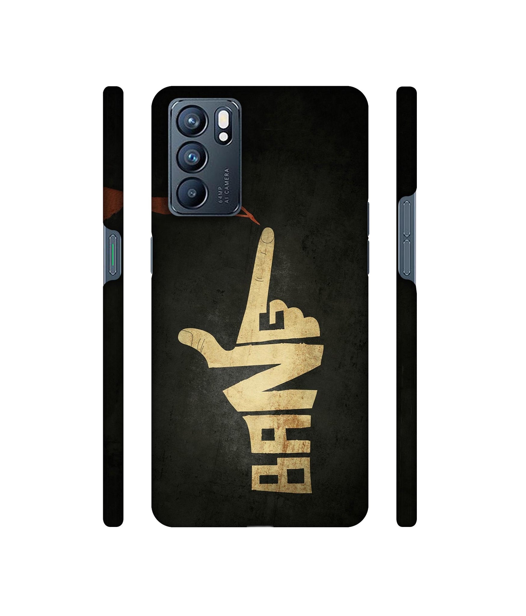 Pointing Designer Hard Back Cover for Oppo Reno6 5G