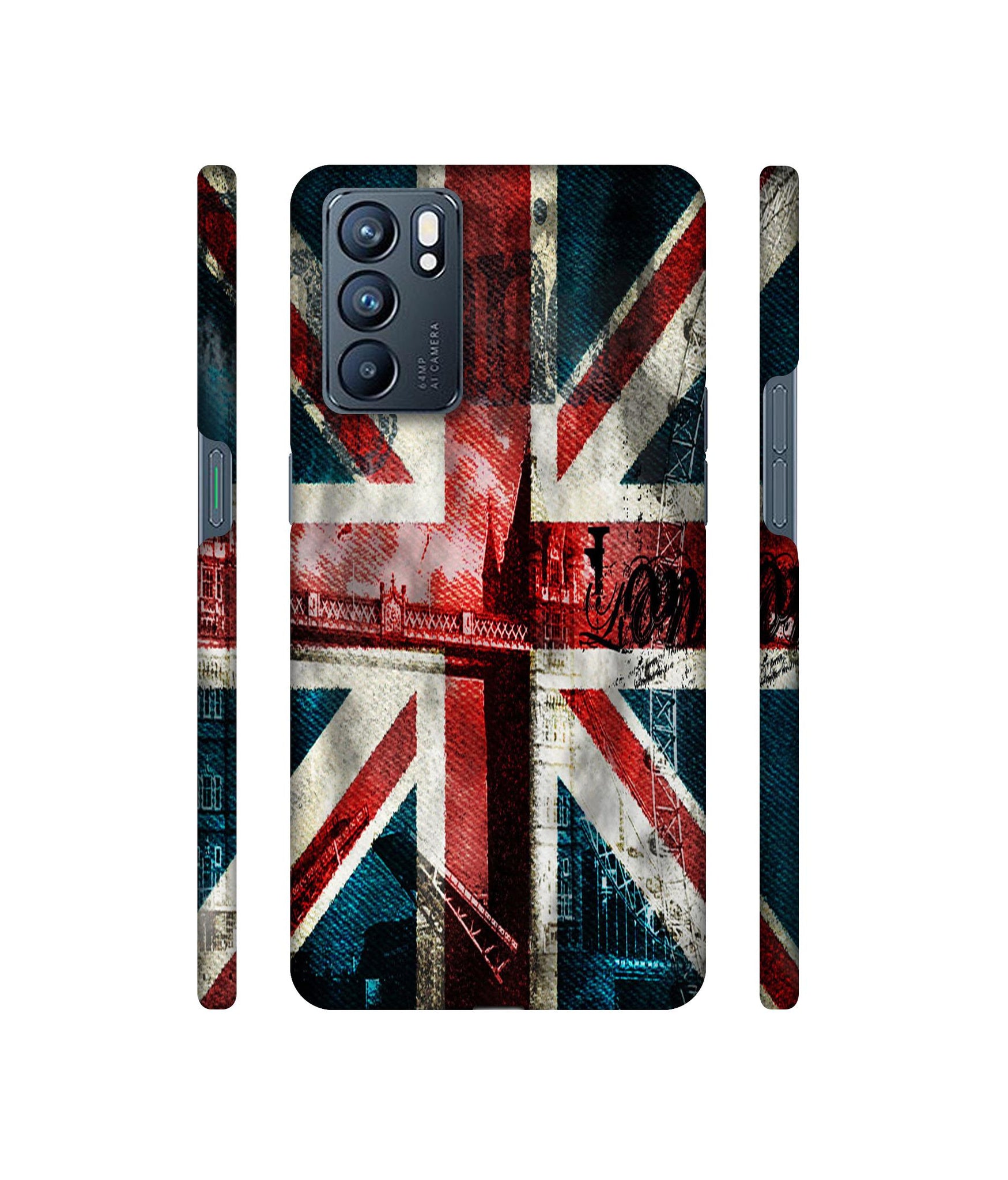 London Flag wallpaper Designer Hard Back Cover for Oppo Reno6 5G