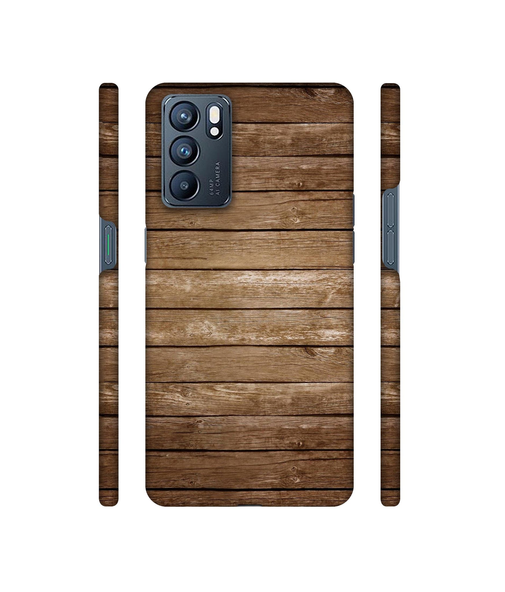 Wood Designer Hard Back Cover for Oppo Reno6 5G