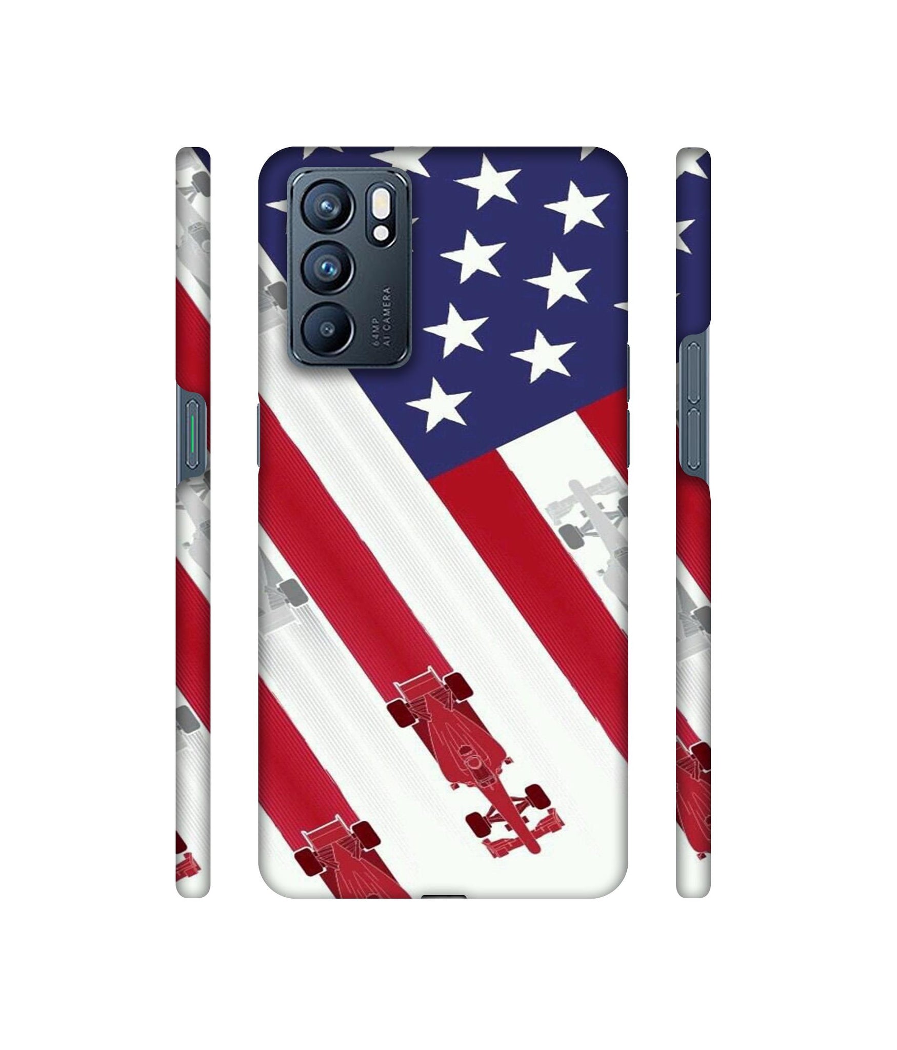 Ferrari On the Zoom Print Designer Hard Back Cover for Oppo Reno6 5G