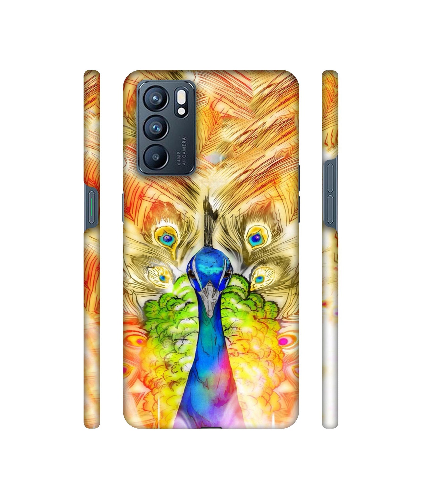 Colorful Joy Pattern Designer Hard Back Cover for Oppo Reno6 5G