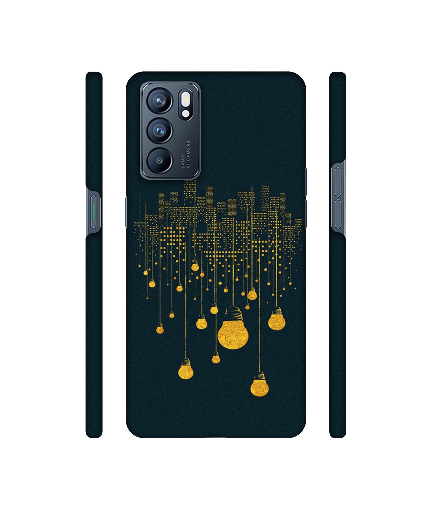 City Light Pattern Designer Hard Back Cover for Oppo Reno6 5G