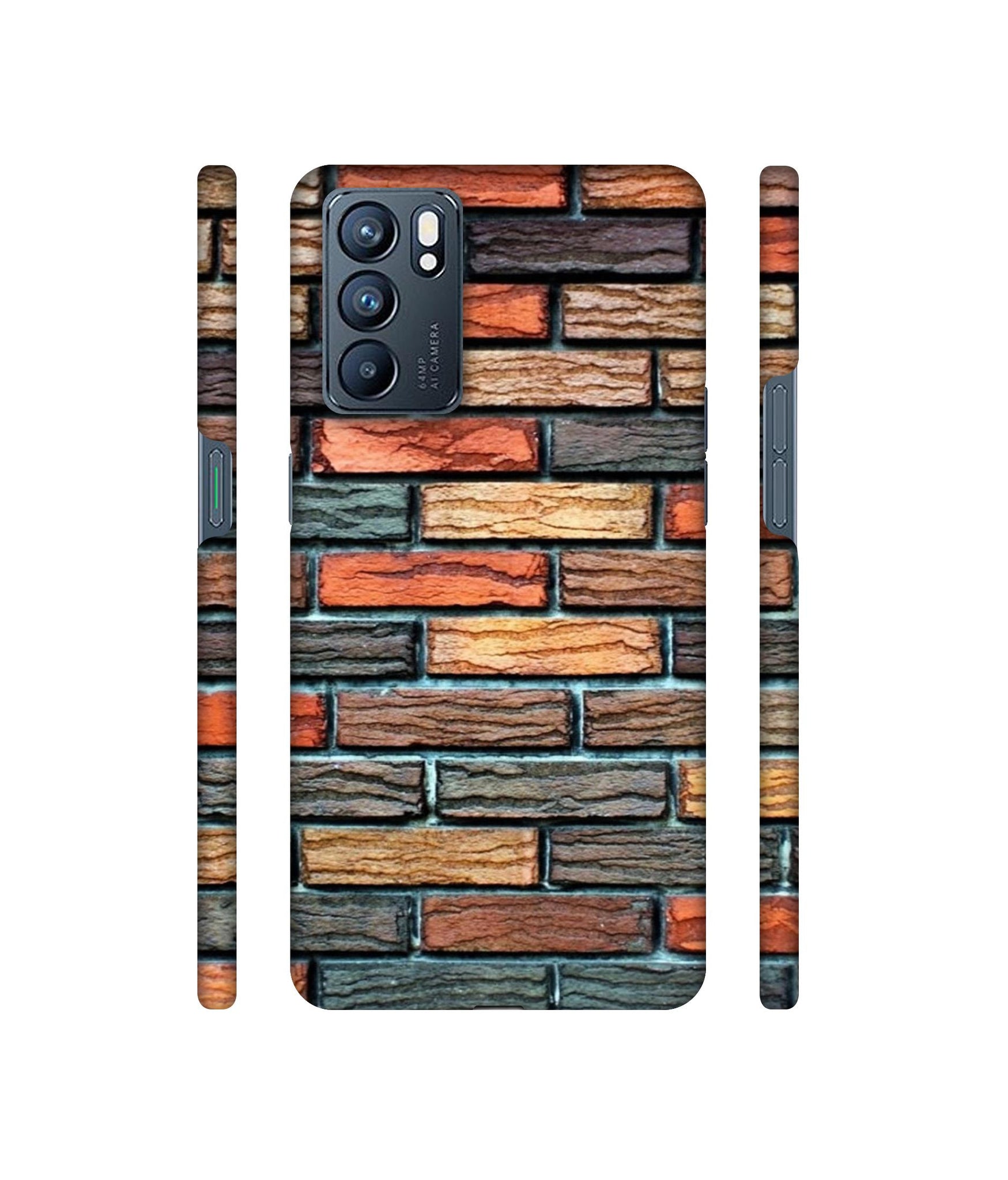 Brick Wall Designer Hard Back Cover for Oppo Reno6 5G