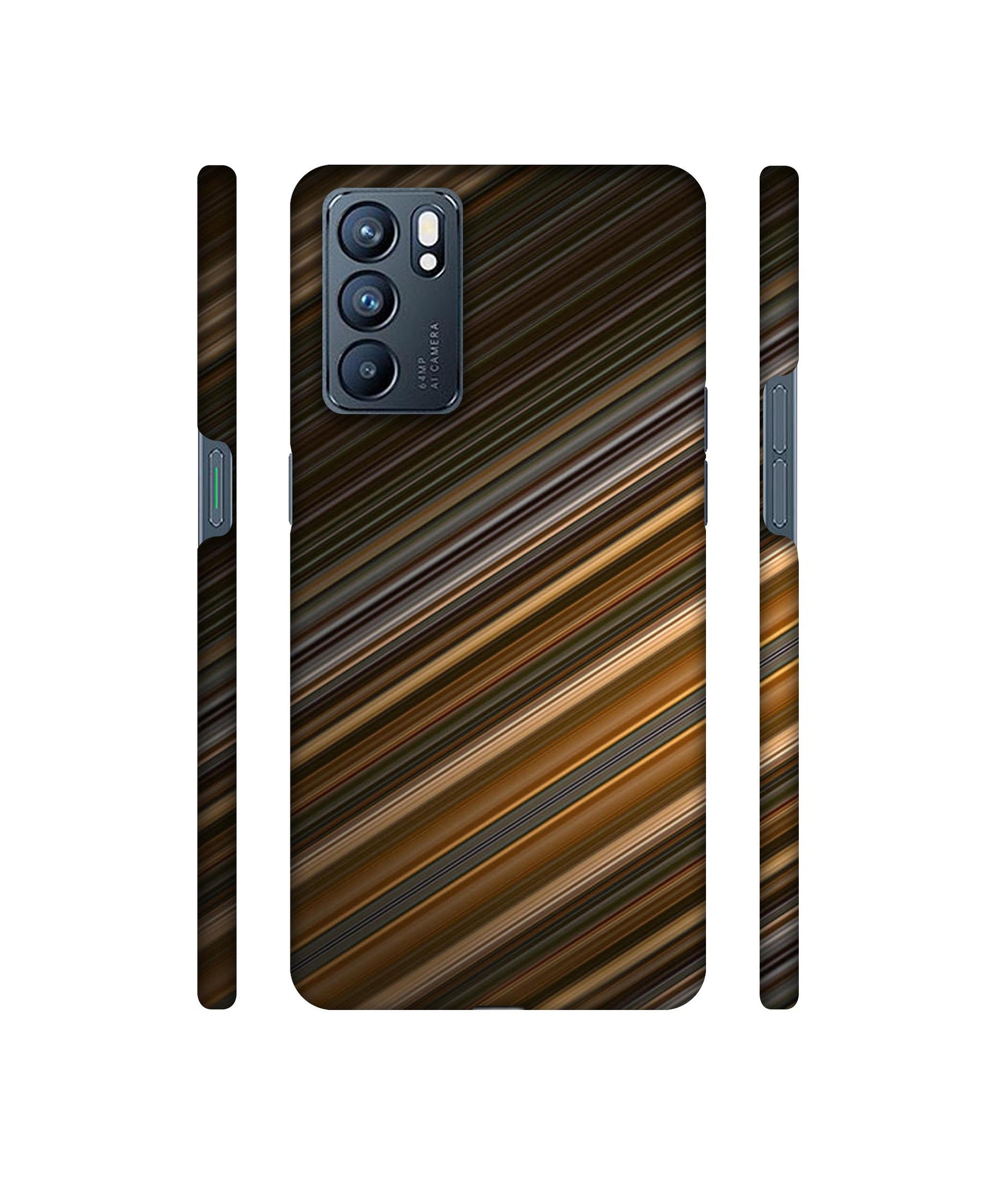 Stripes Designer Hard Back Cover for Oppo Reno6 5G
