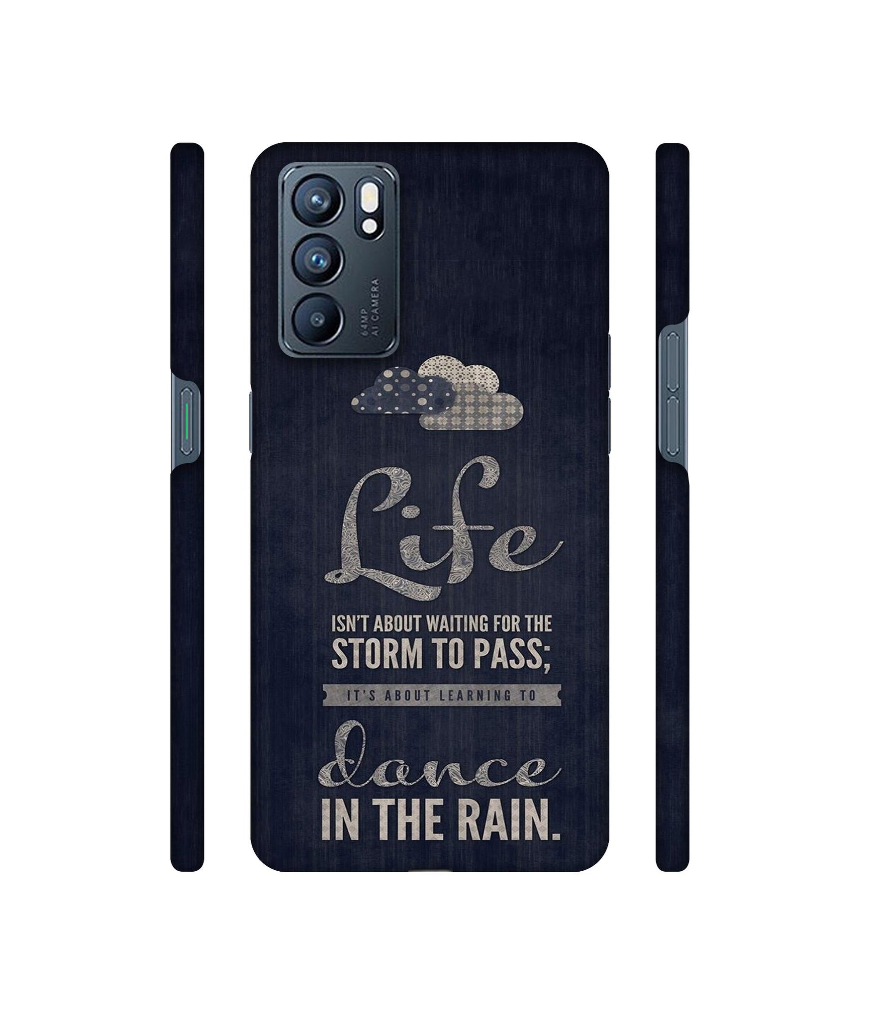 Life in The Rain Designer Hard Back Cover for Oppo Reno6 5G