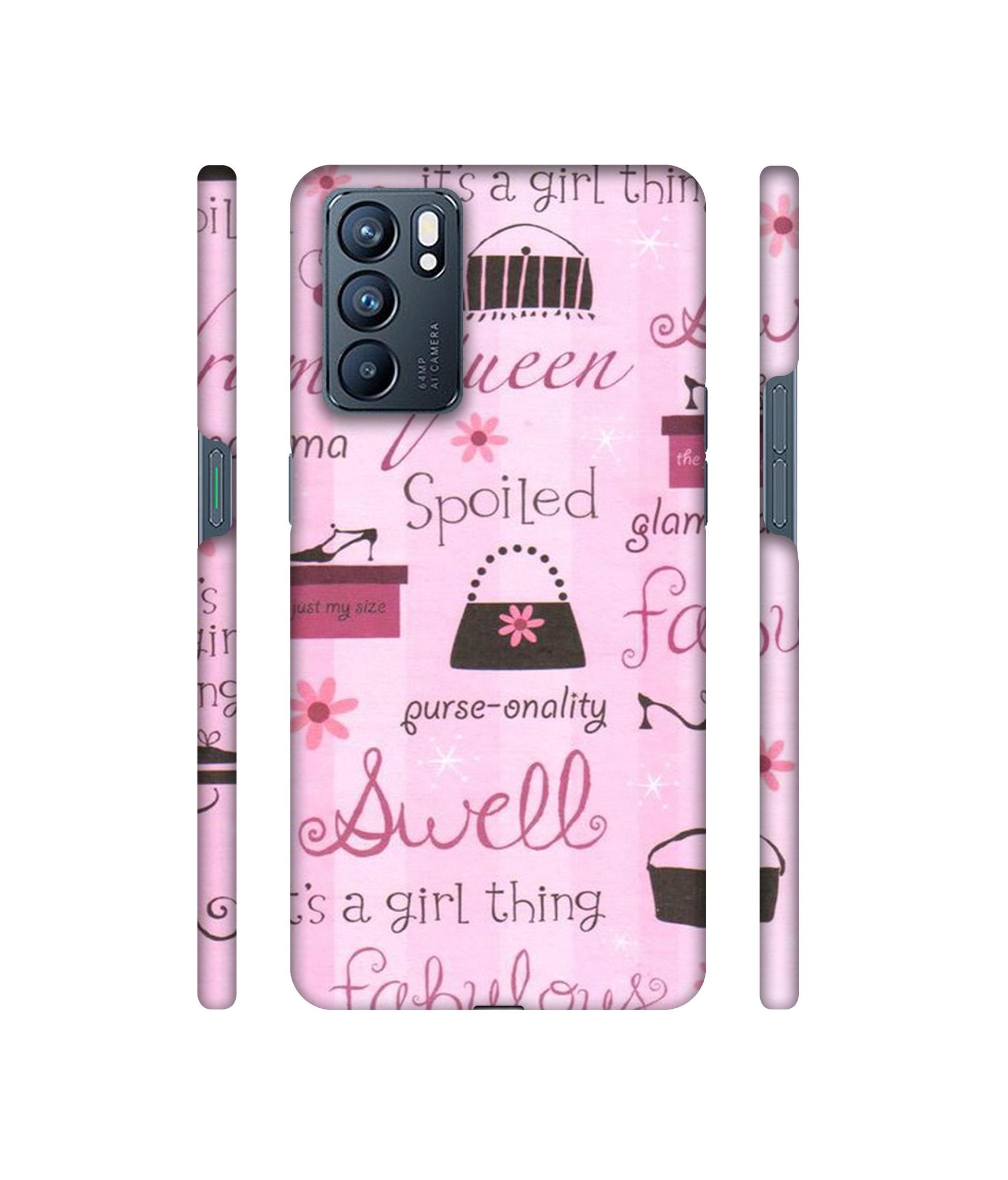 Its A Girl Thing Designer Hard Back Cover for Oppo Reno6 5G