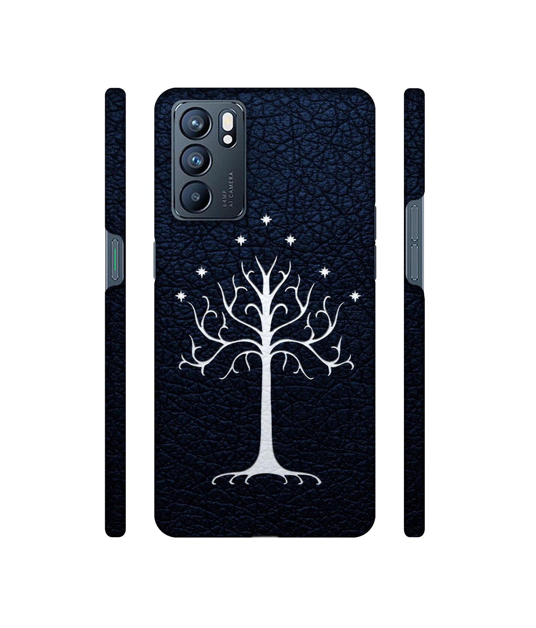 Magic Tree Pattern Designer Hard Back Cover for Oppo Reno6 5G