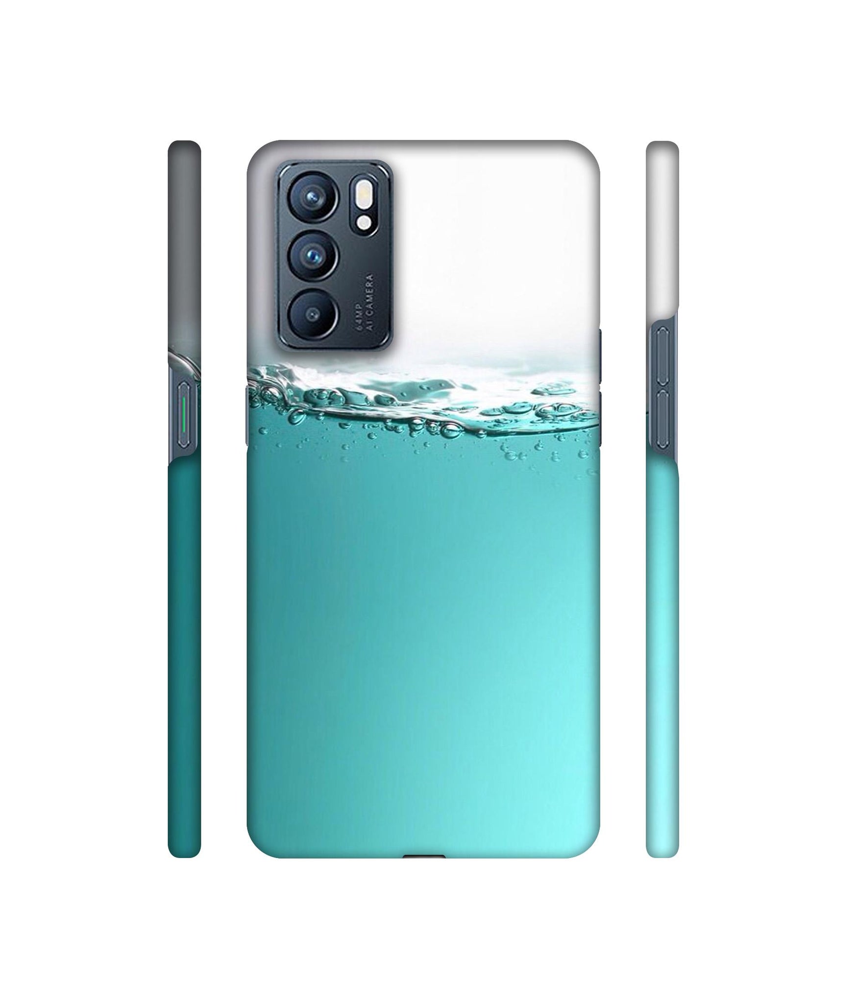 Half Fill Designer Hard Back Cover for Oppo Reno6 5G