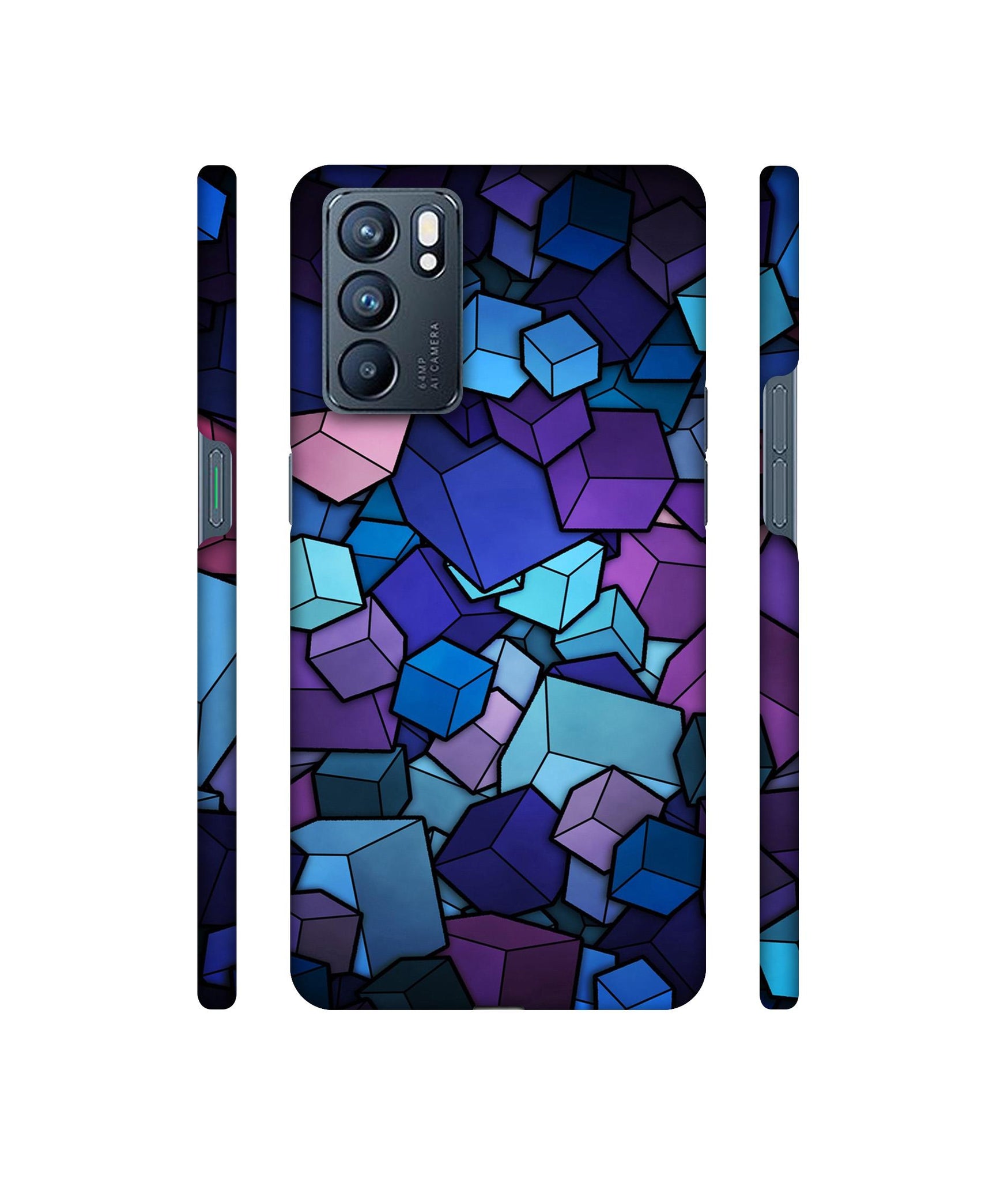 Color Box Designer Hard Back Cover for Oppo Reno6 5G