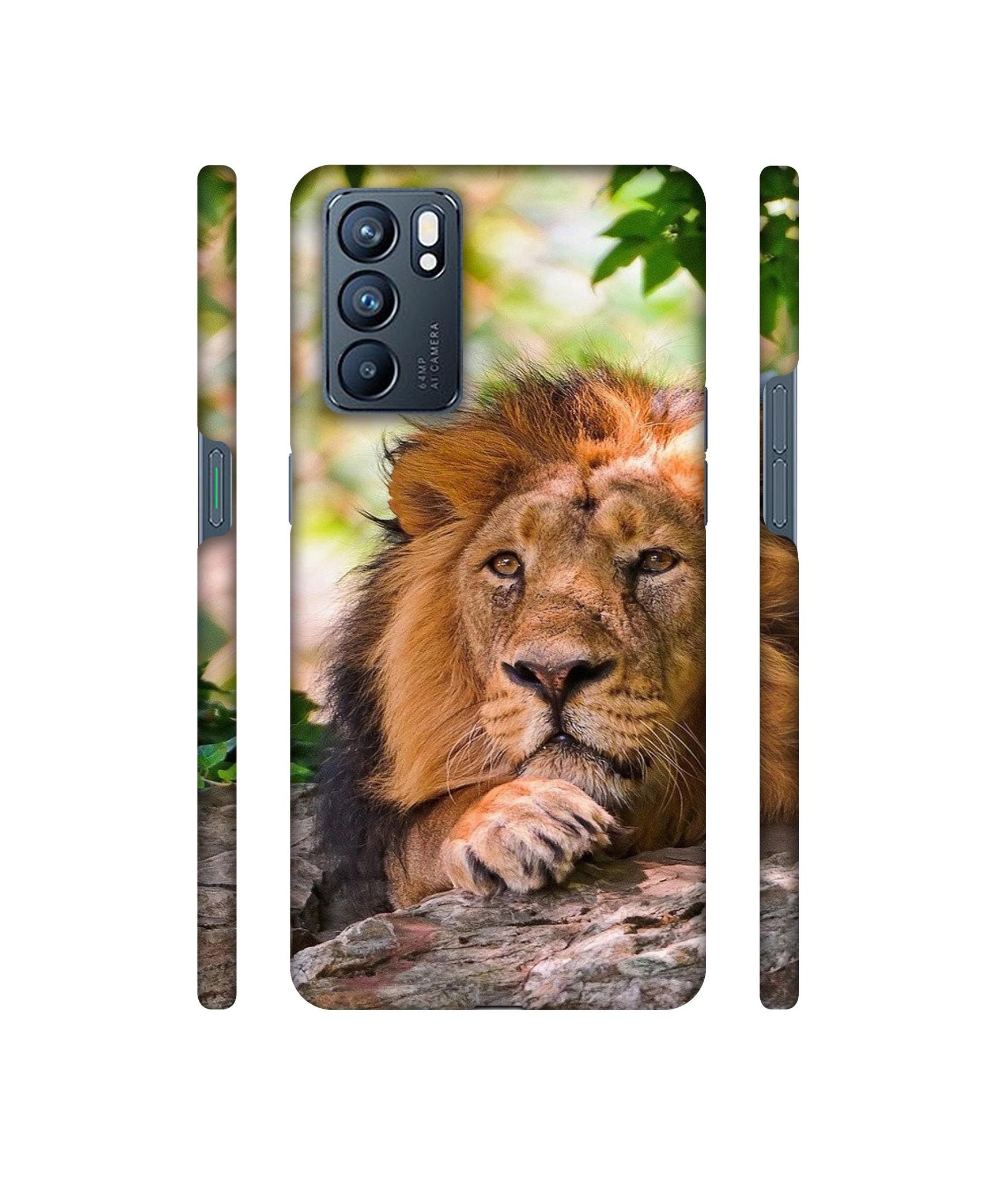 Tiger Pattern Print Designer Hard Back Cover for Oppo Reno6 5G