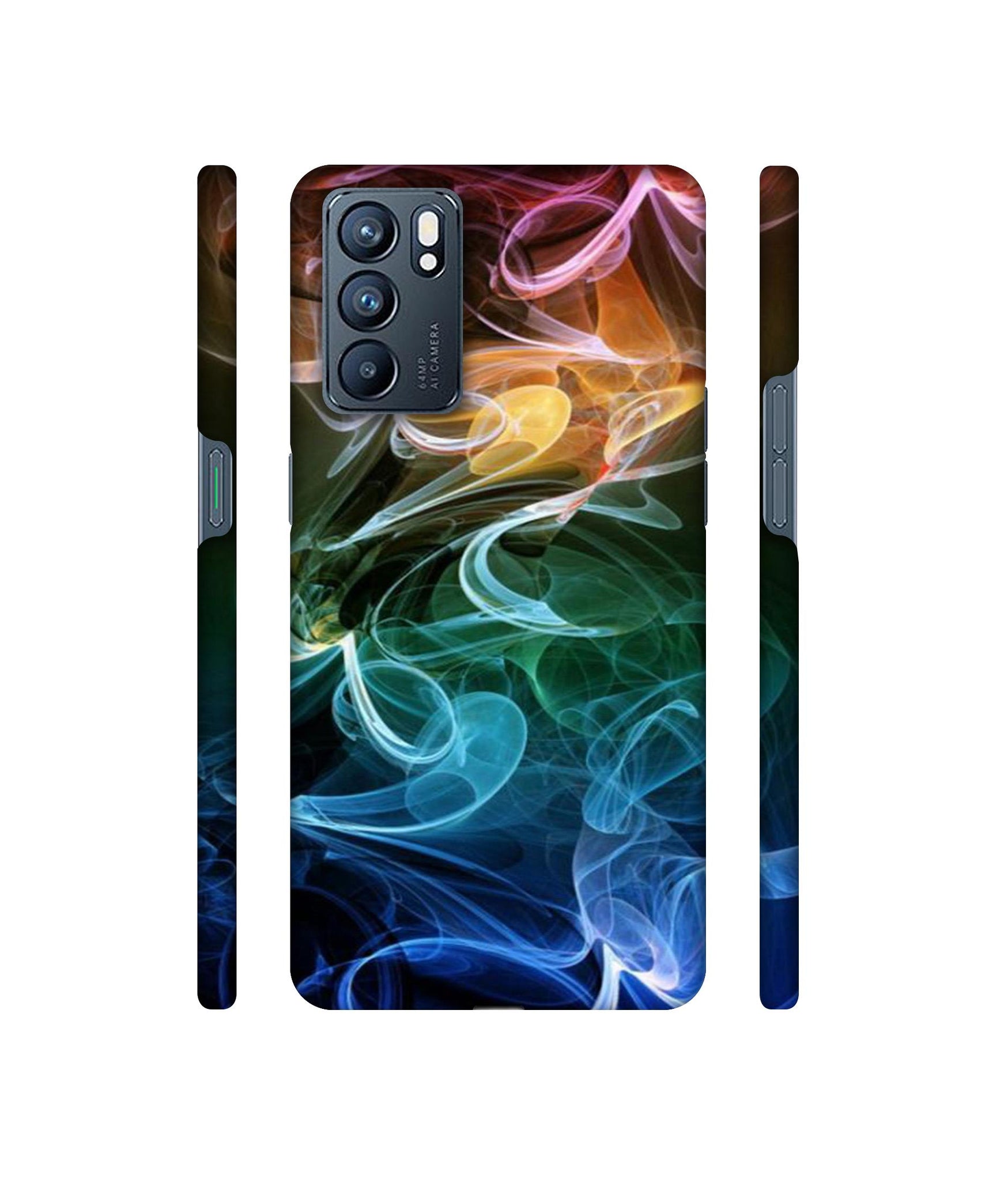 Smoky Pattern Designer Hard Back Cover for Oppo Reno6 5G