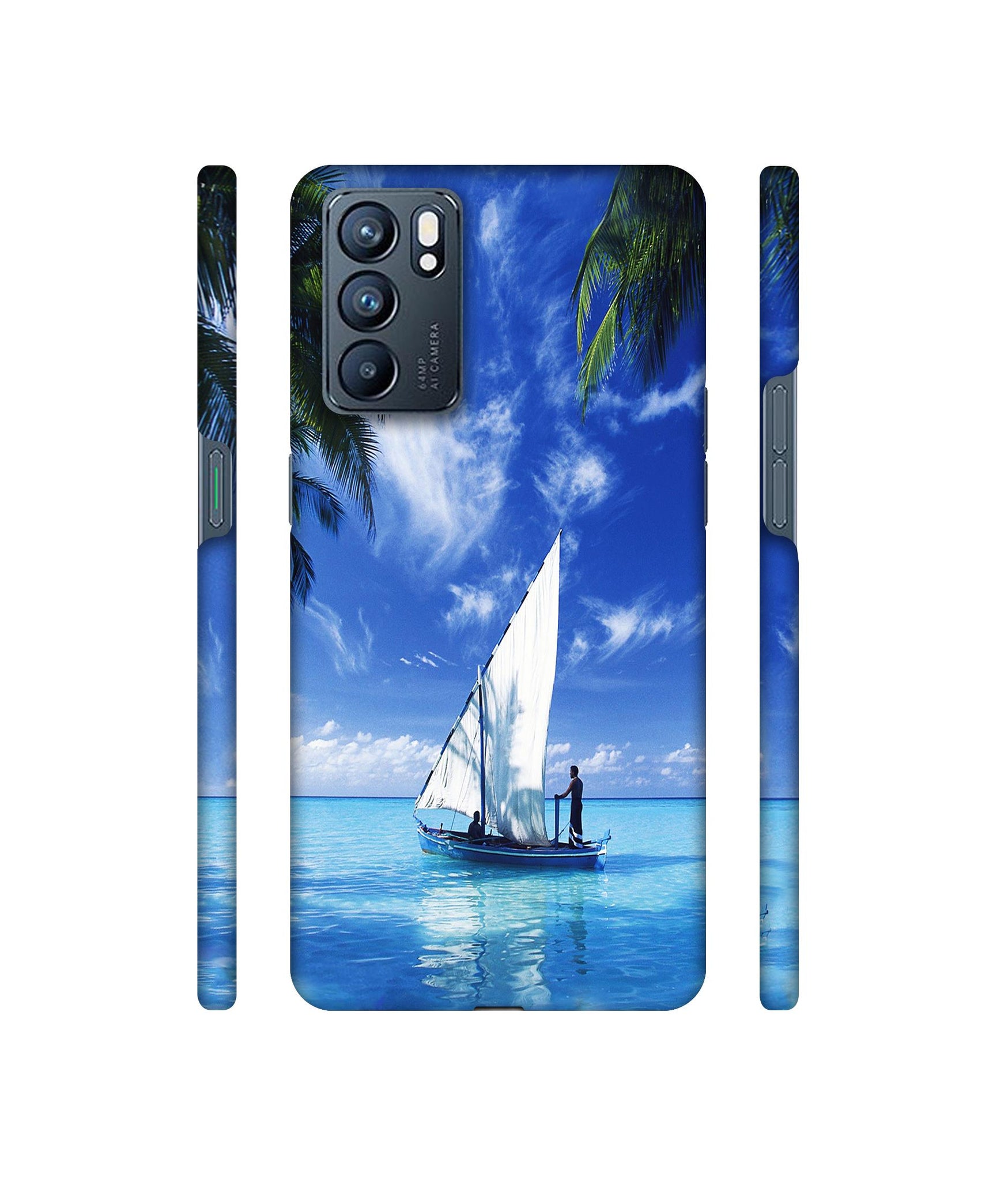 Indian Ocean Designer Hard Back Cover for Oppo Reno6 5G