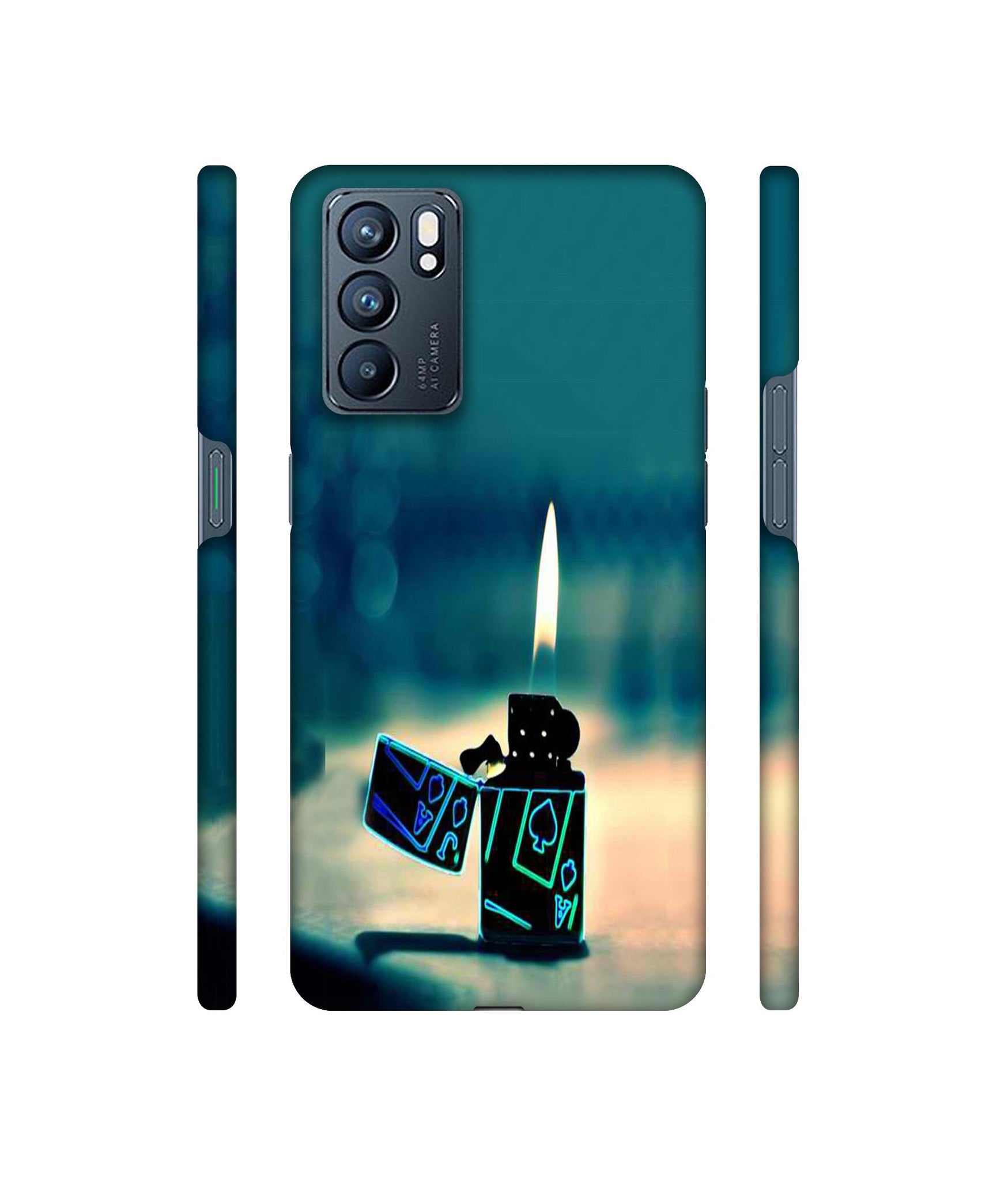 Cigrate Lighter Designer Hard Back Cover for Oppo Reno6 5G