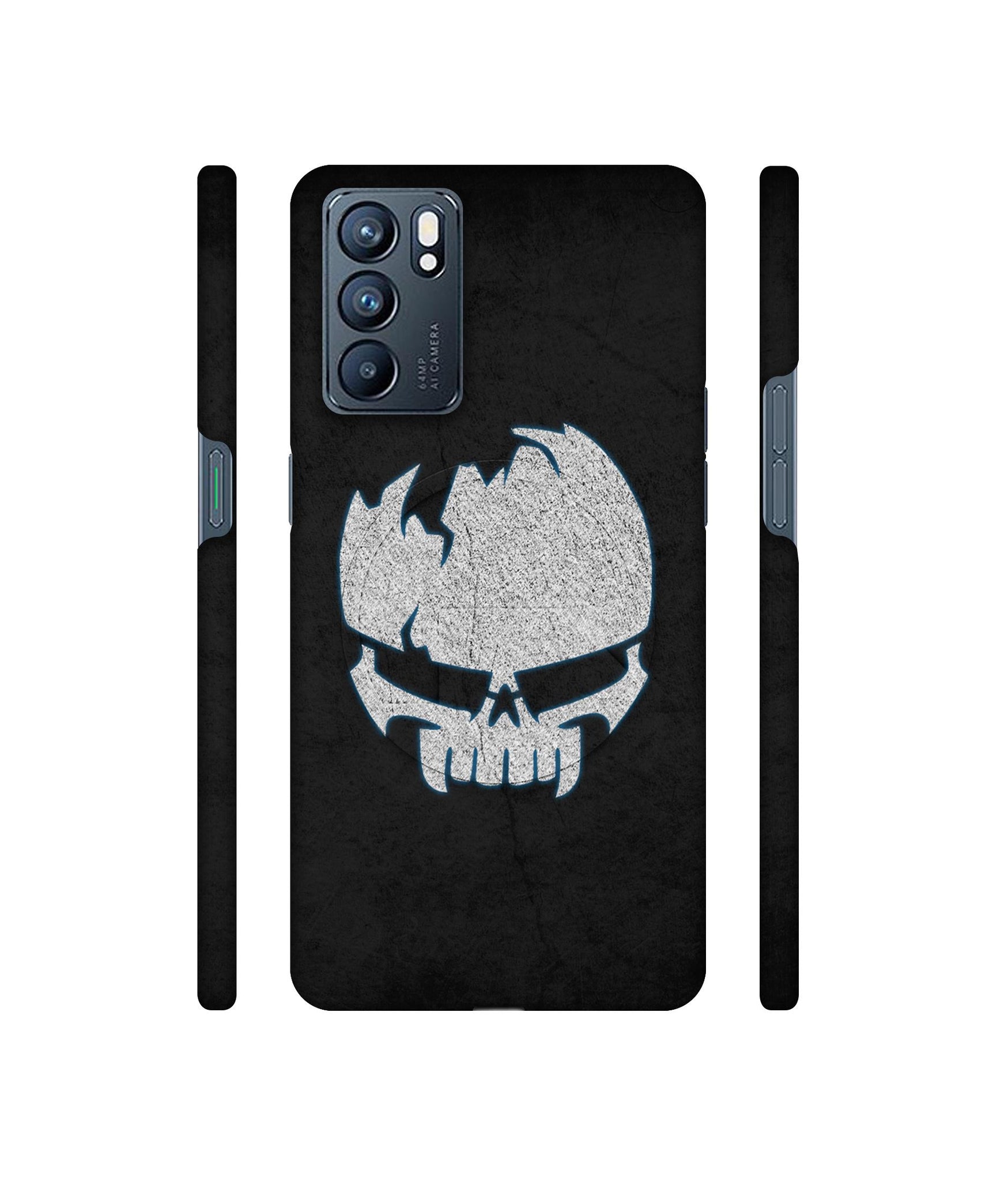 Skull Designer Hard Back Cover for Oppo Reno6 5G