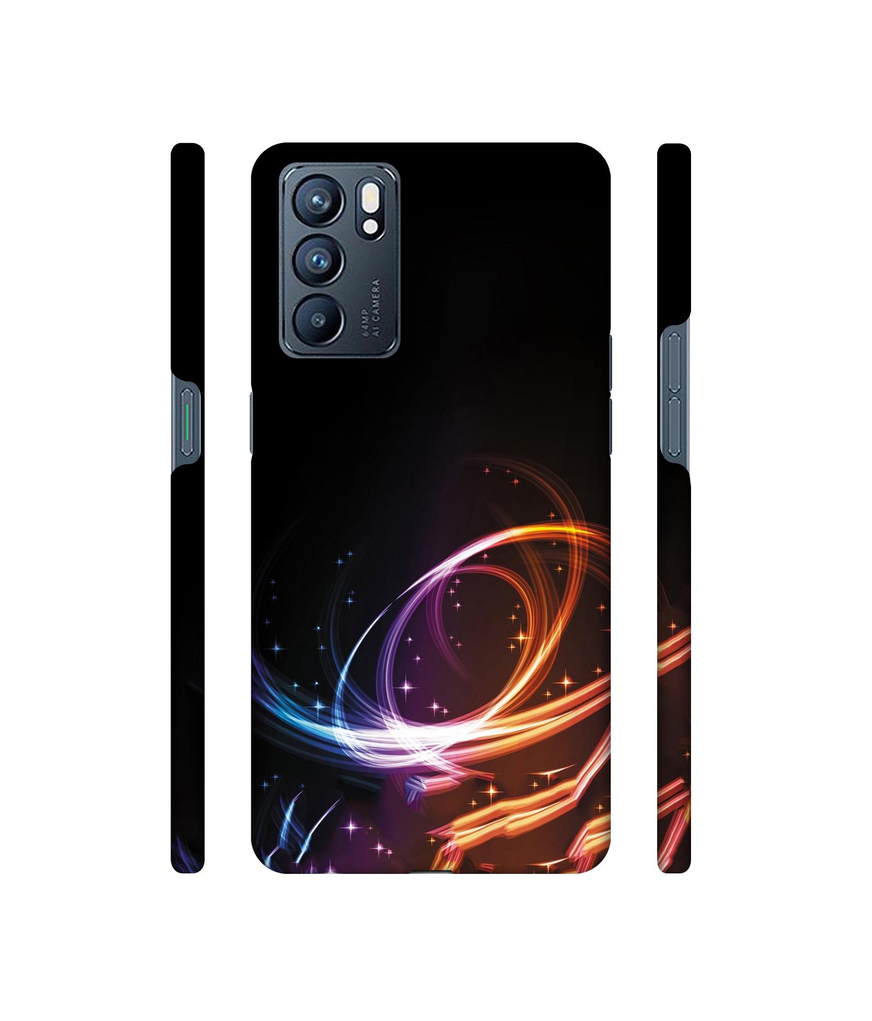 Abstract Background Designer Hard Back Cover for Oppo Reno6 5G
