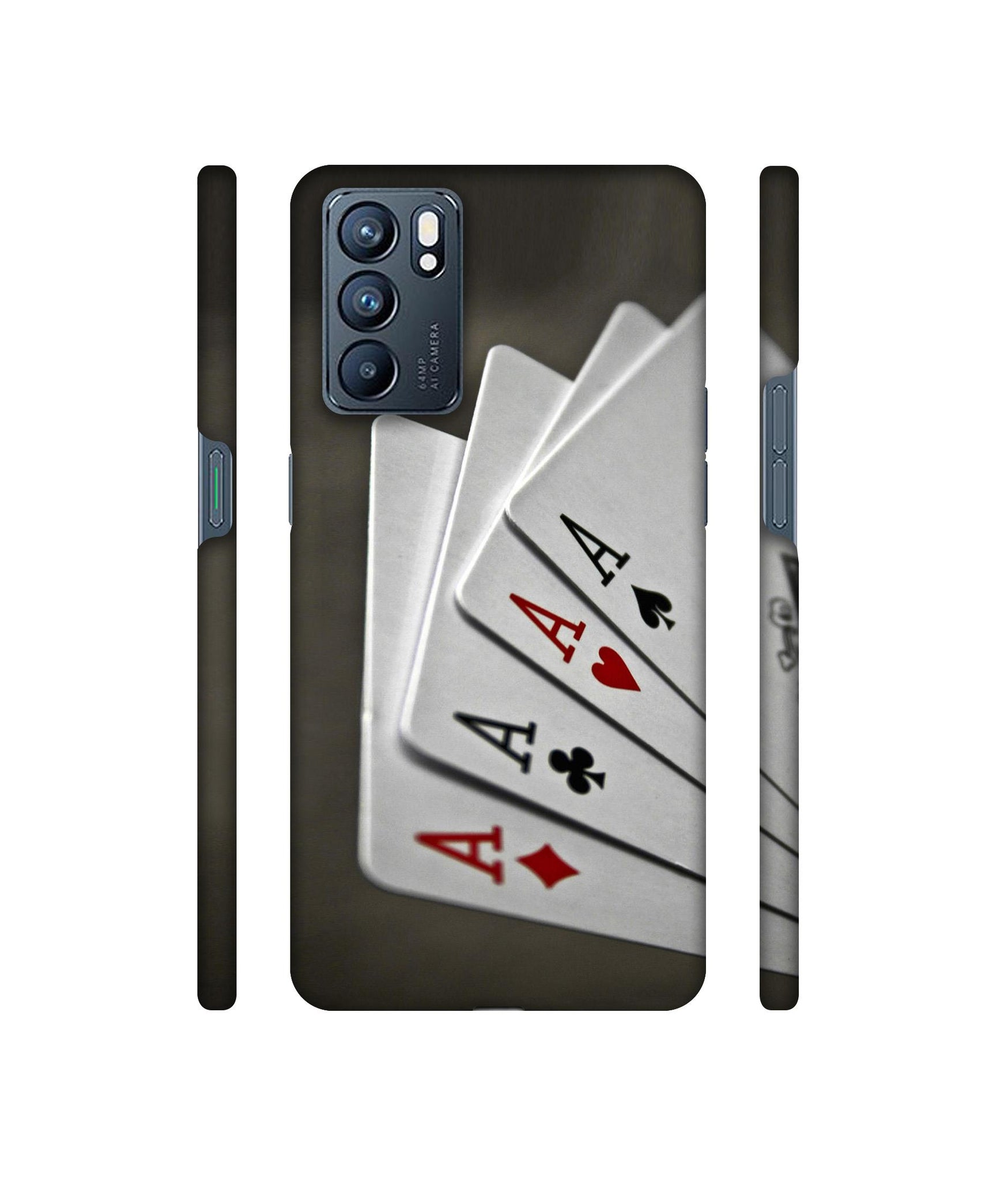 Ace Cards Designer Hard Back Cover for Oppo Reno6 5G
