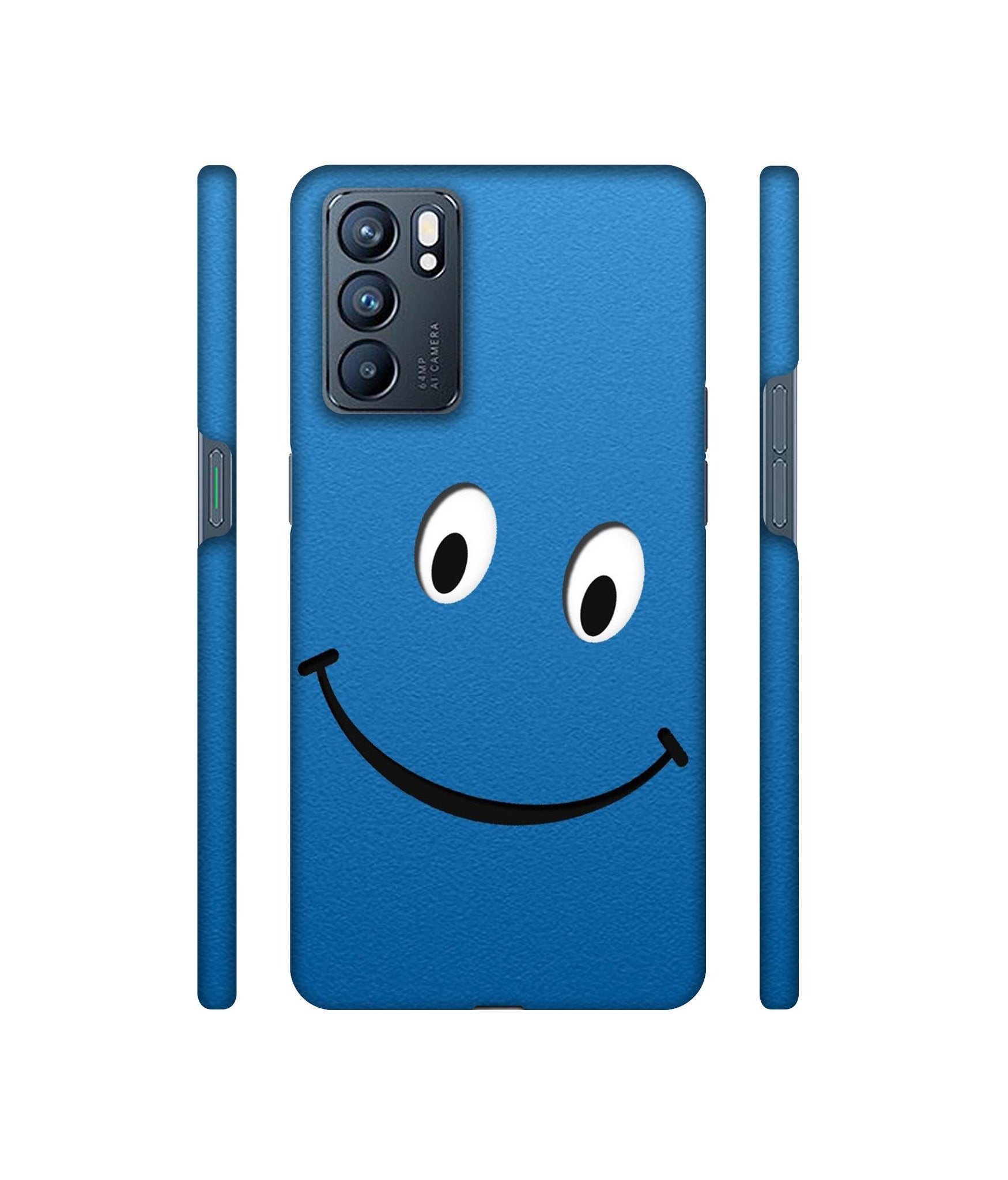 Smile Face1Designer Hard Back Cover for Oppo Reno6 5G