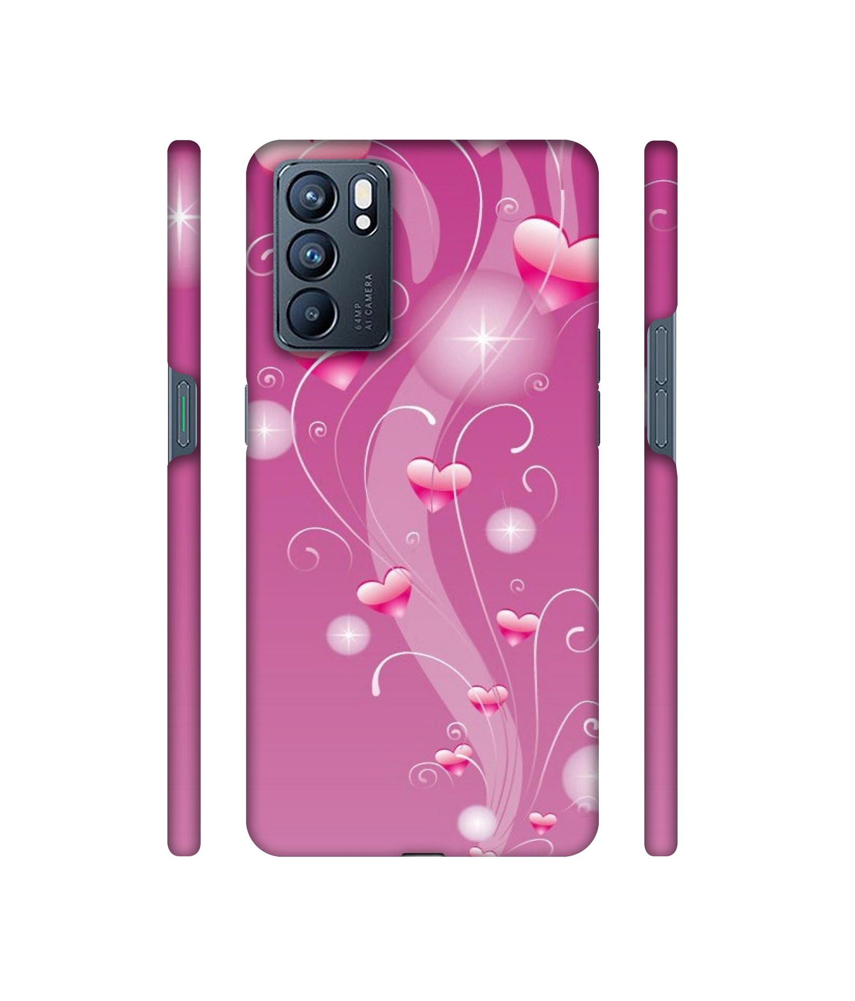 Tea White Designer Hard Back Cover for Oppo Reno6 5G
