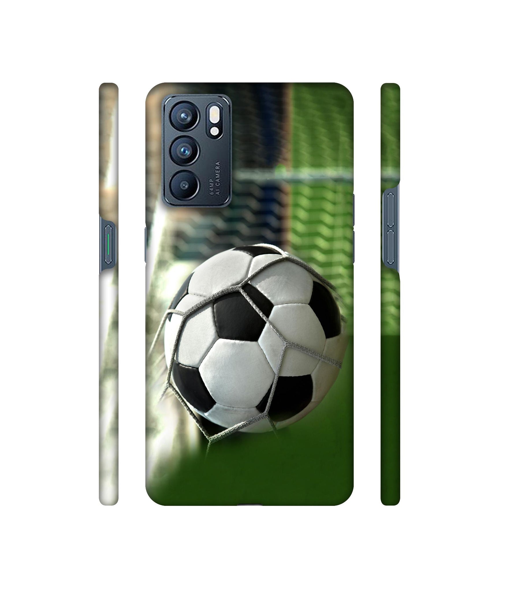 Football Designer Hard Back Cover for Oppo Reno6 5G