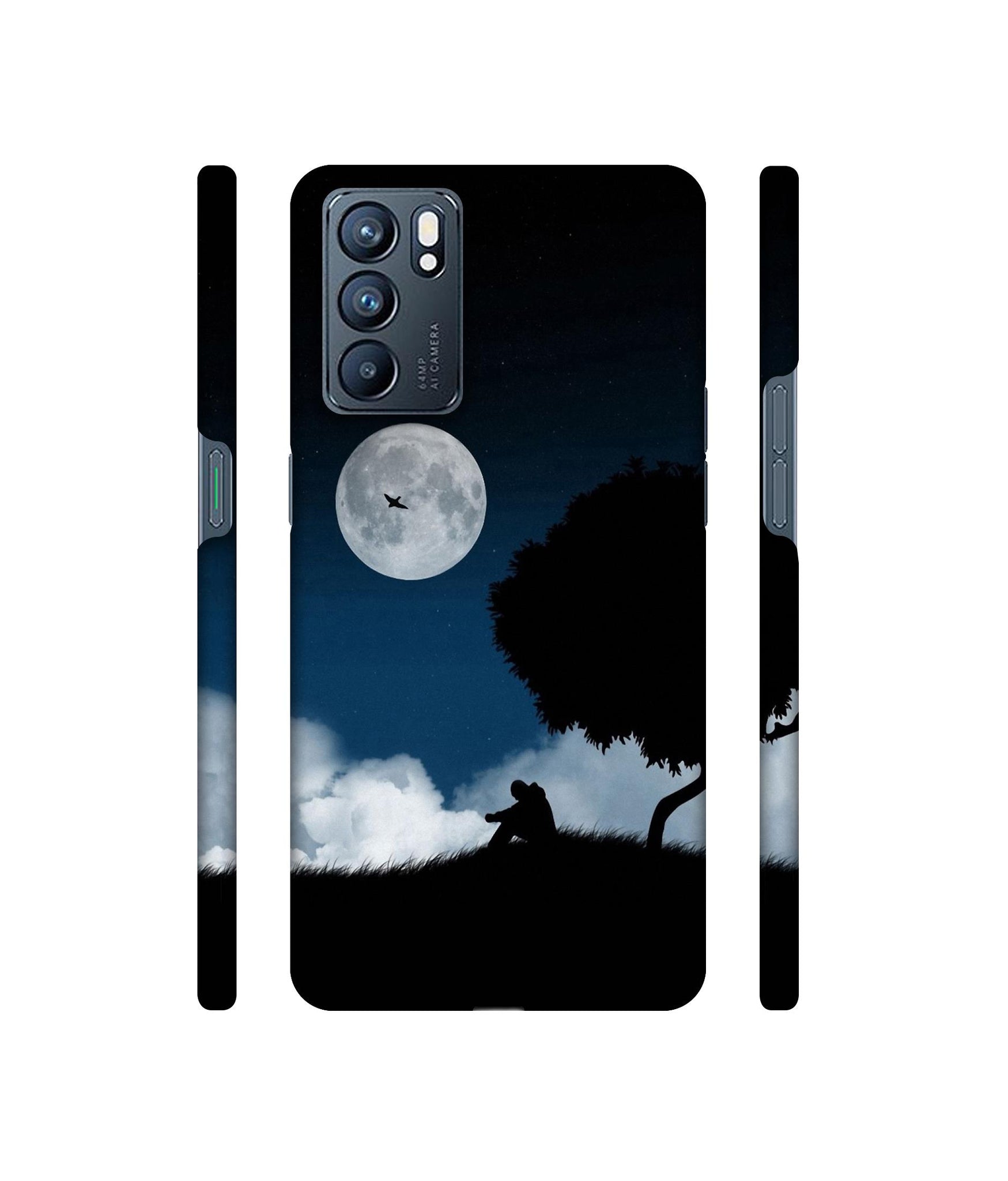Solitude Tree Designer Hard Back Cover for Oppo Reno6 5G