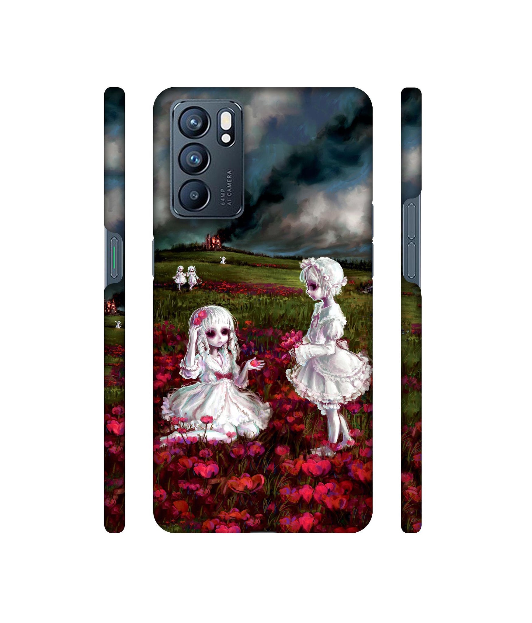 Vampires Girls Designer Hard Back Cover for Oppo Reno6 5G