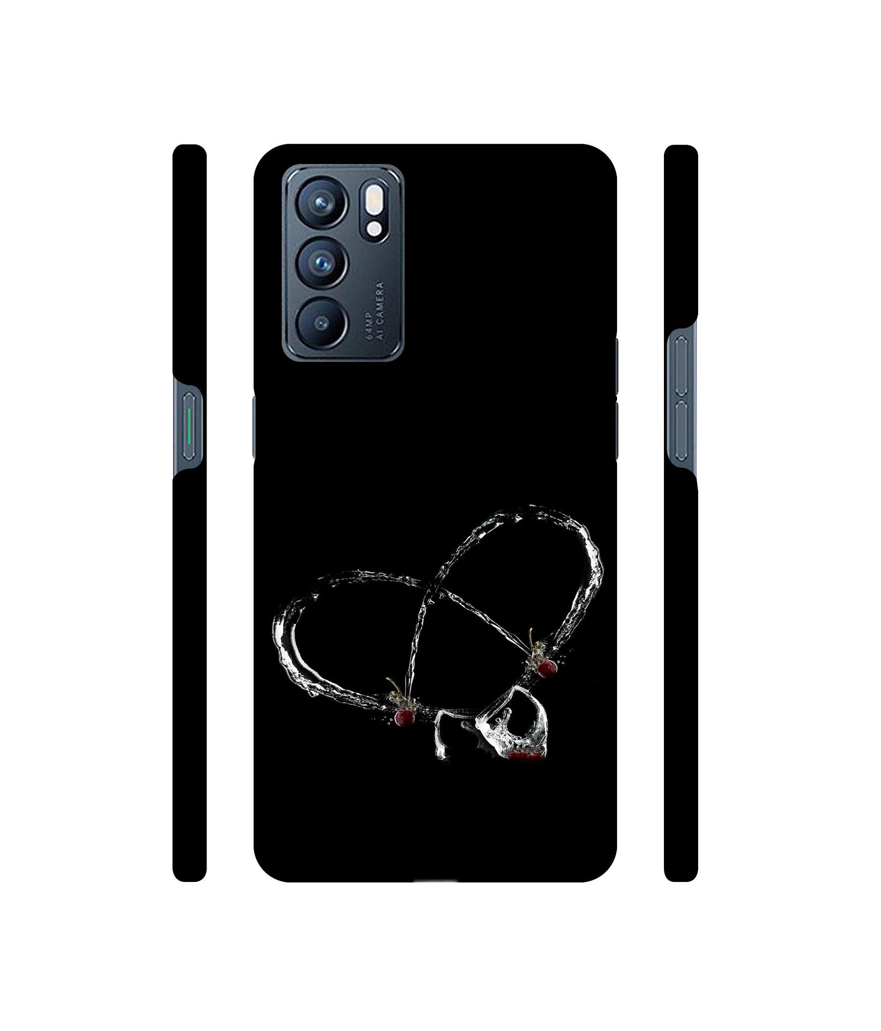 Heart Wine Designer Hard Back Cover for Oppo Reno6 5G