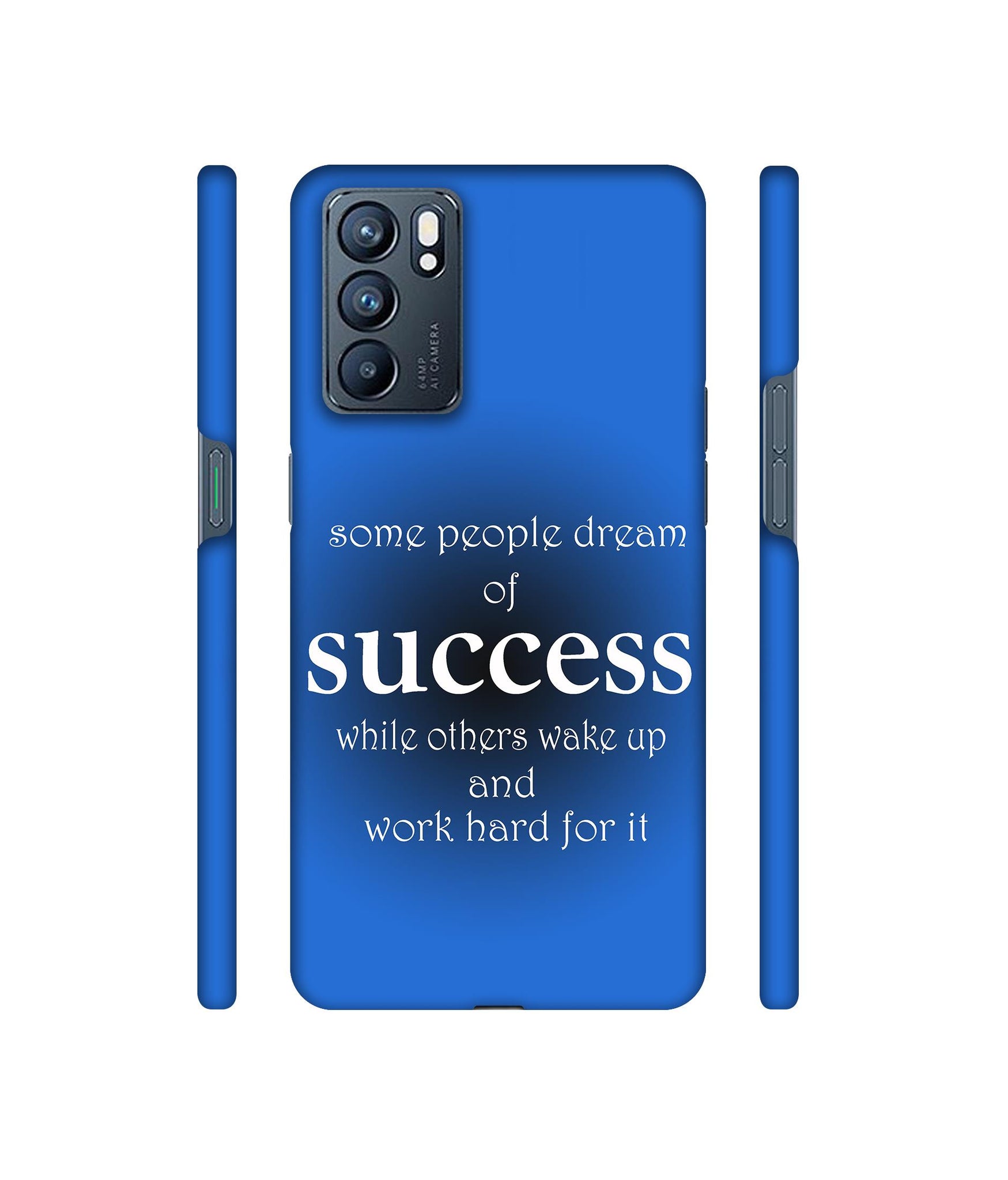 Success Motivational Designer Hard Back Cover for Oppo Reno6 5G