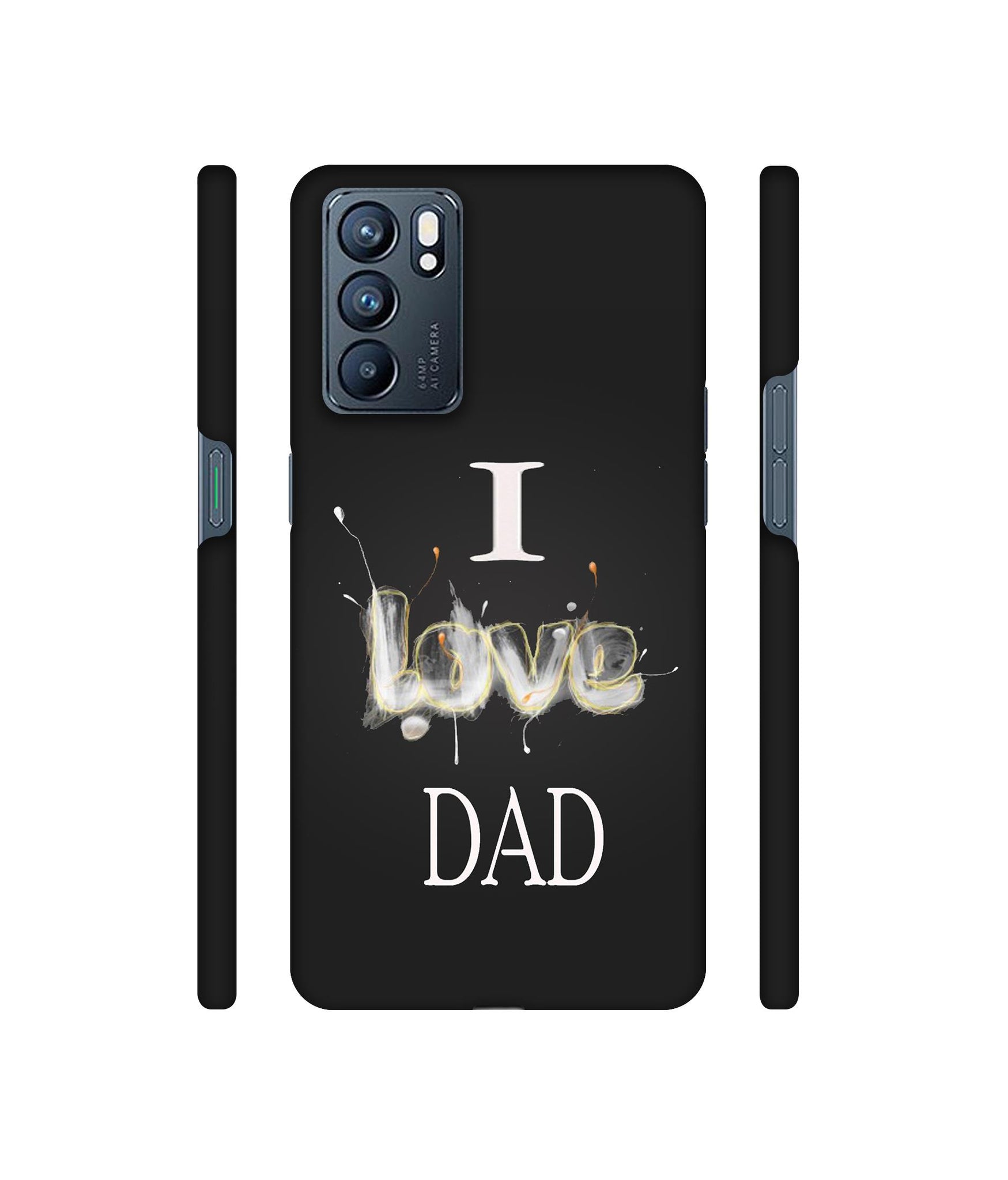 Happy Quote Designer Hard Back Cover for Oppo Reno6 5G