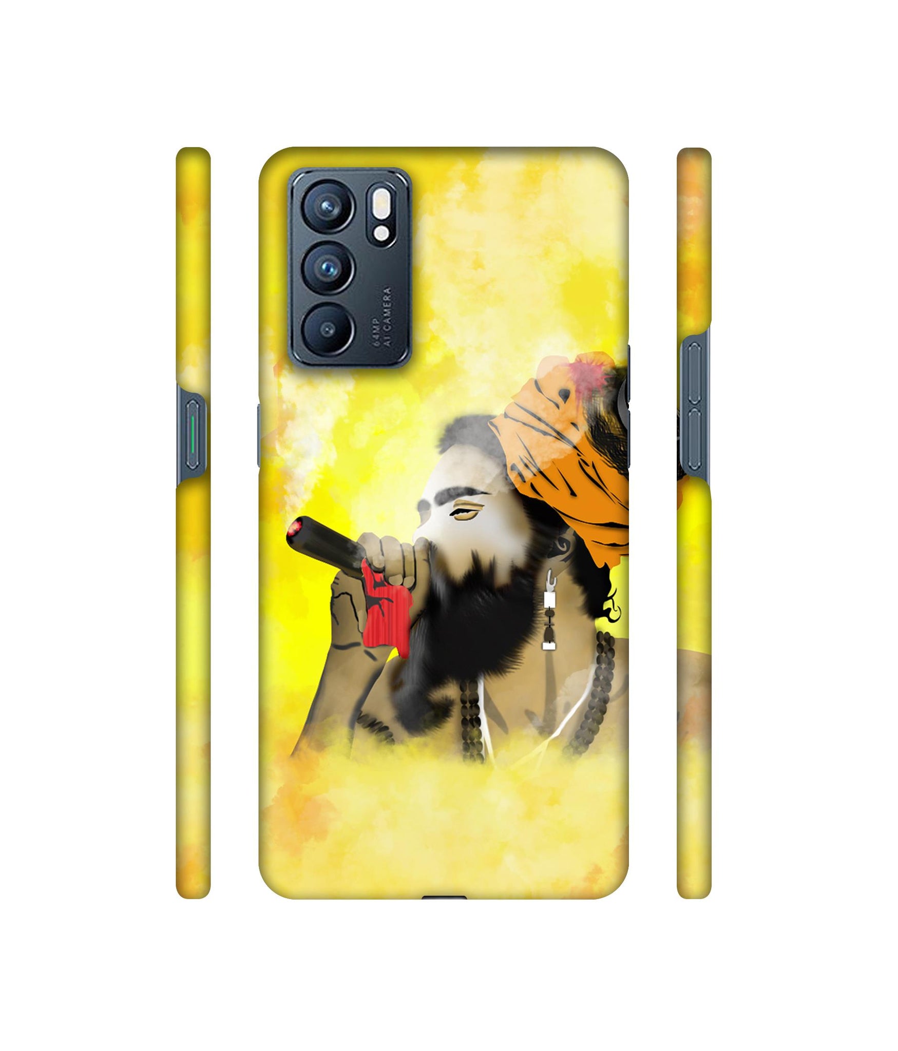 Aghori Bhole Designer Hard Back Cover for Oppo Reno6 5G
