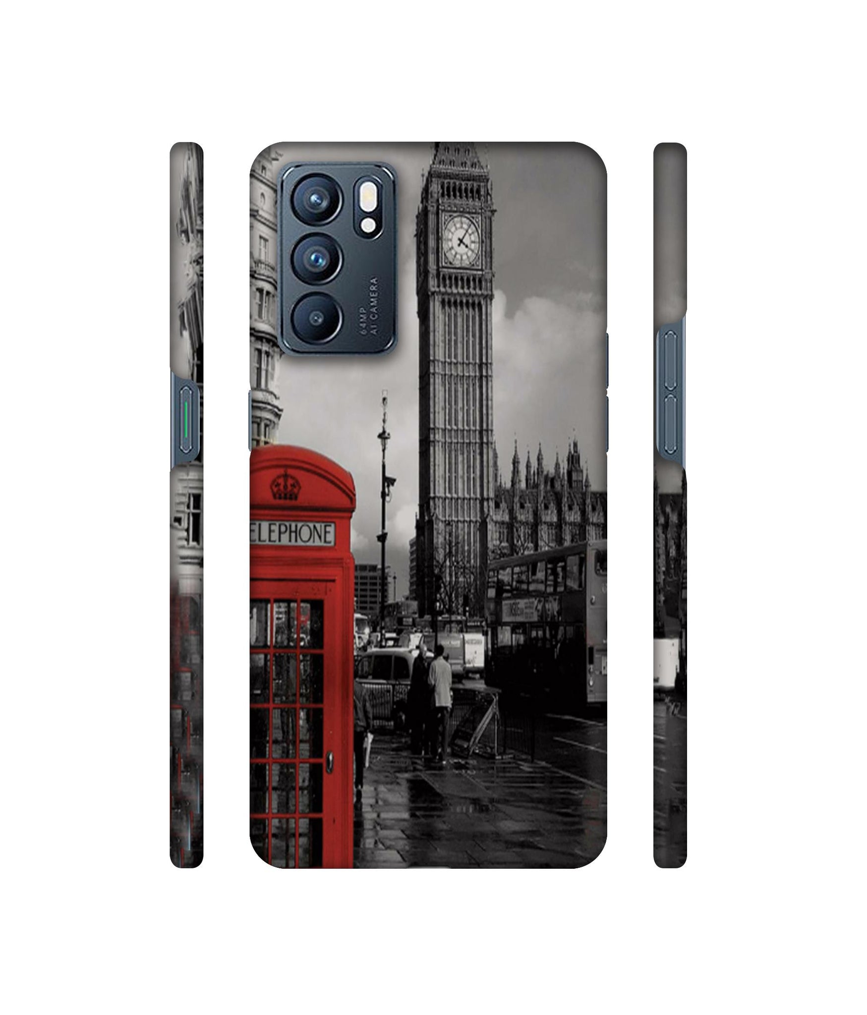 London Theme Designer Hard Back Cover for Oppo Reno6 5G