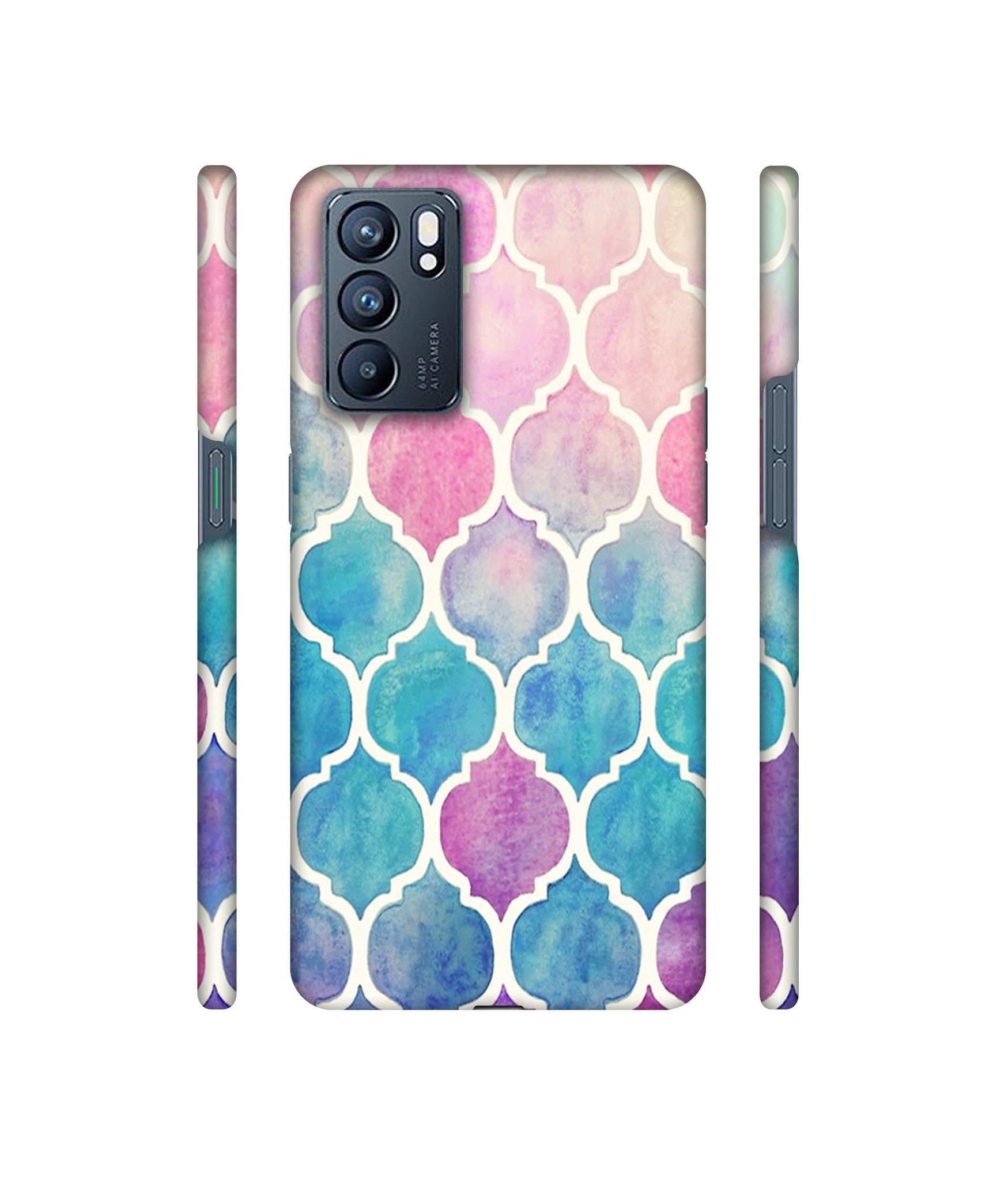 Patterns Art Designer Hard Back Cover for Oppo Reno6 5G