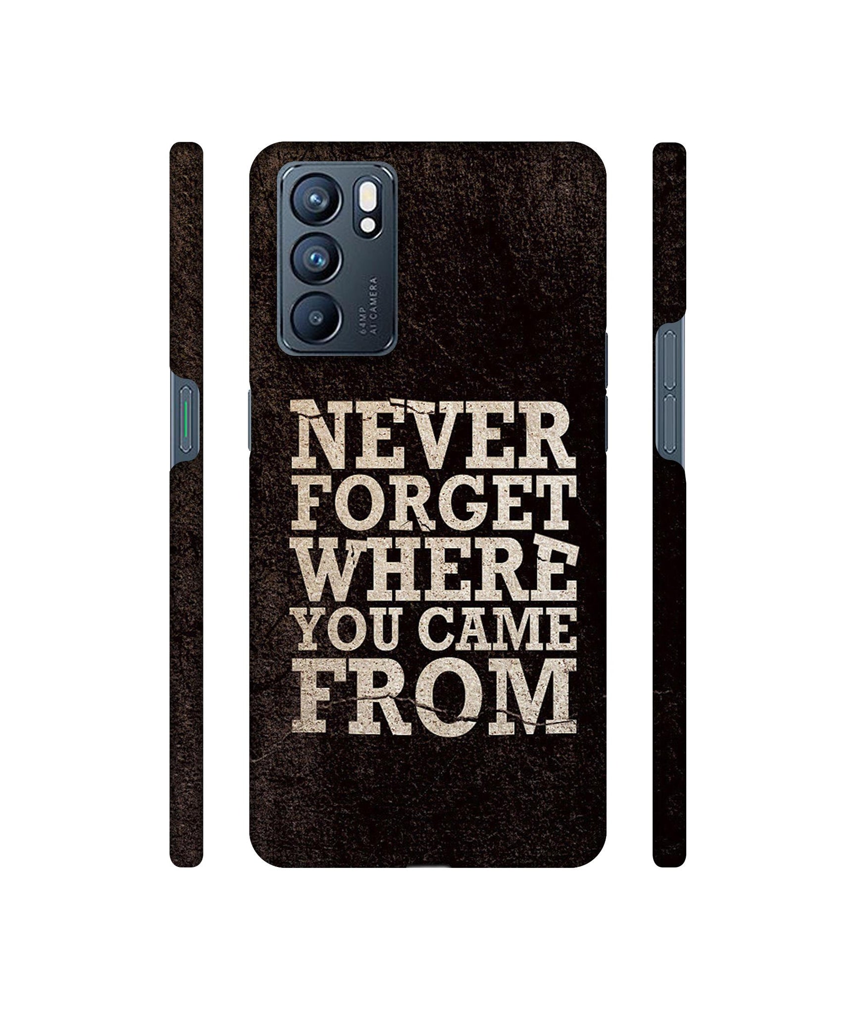 Thought Designer Hard Back Cover for Oppo Reno6 5G