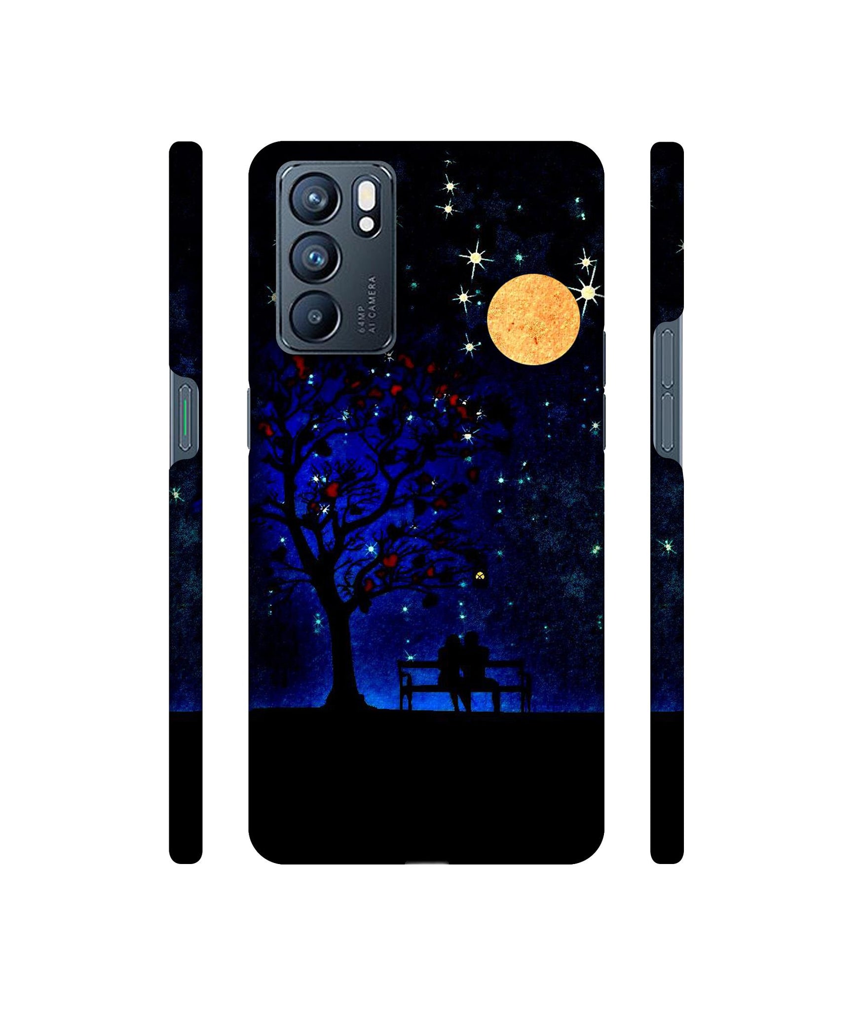 Blue Sky Designer Hard Back Cover for Oppo Reno6 5G
