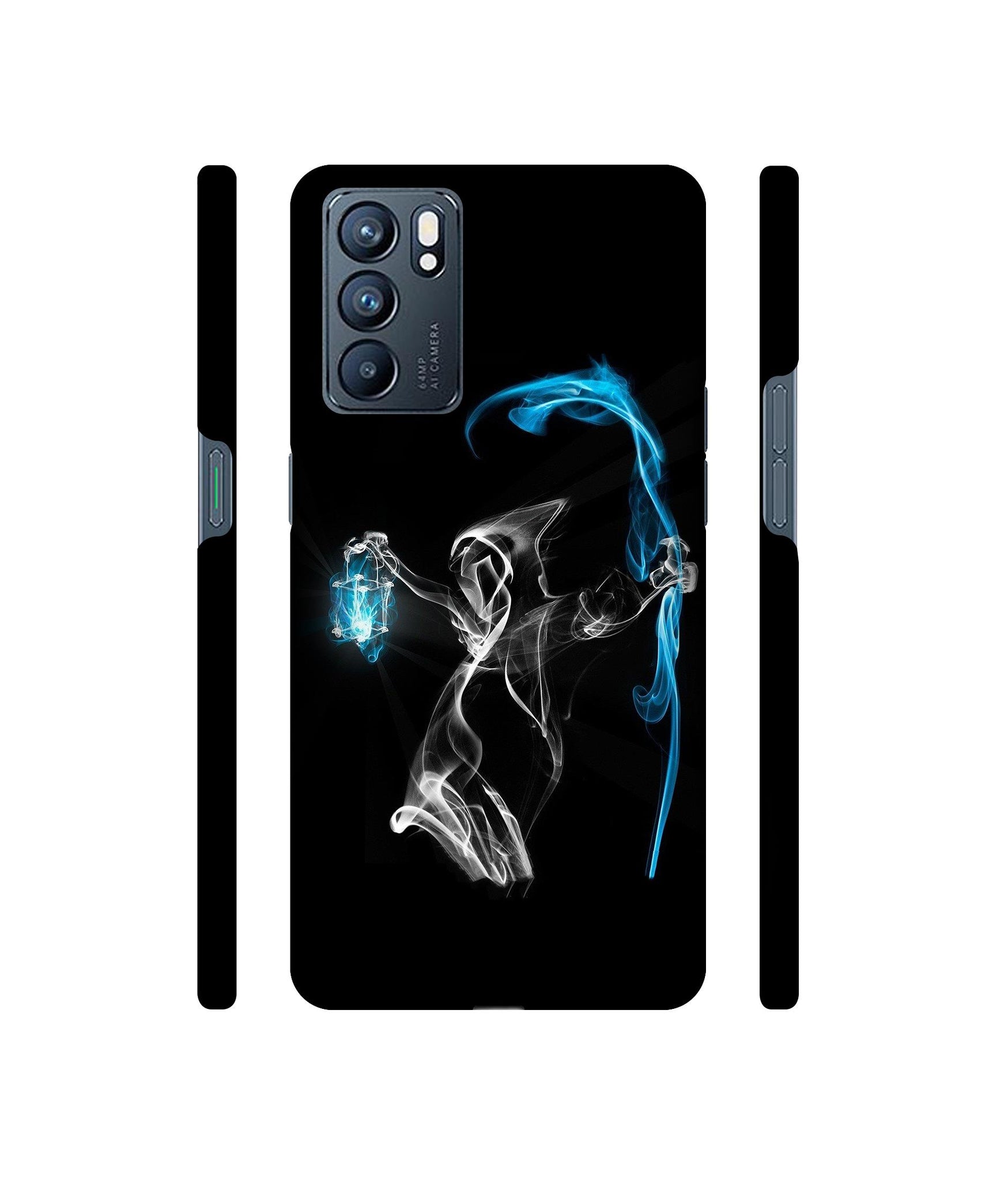 3D Skull Designer Hard Back Cover for Oppo Reno6 5G