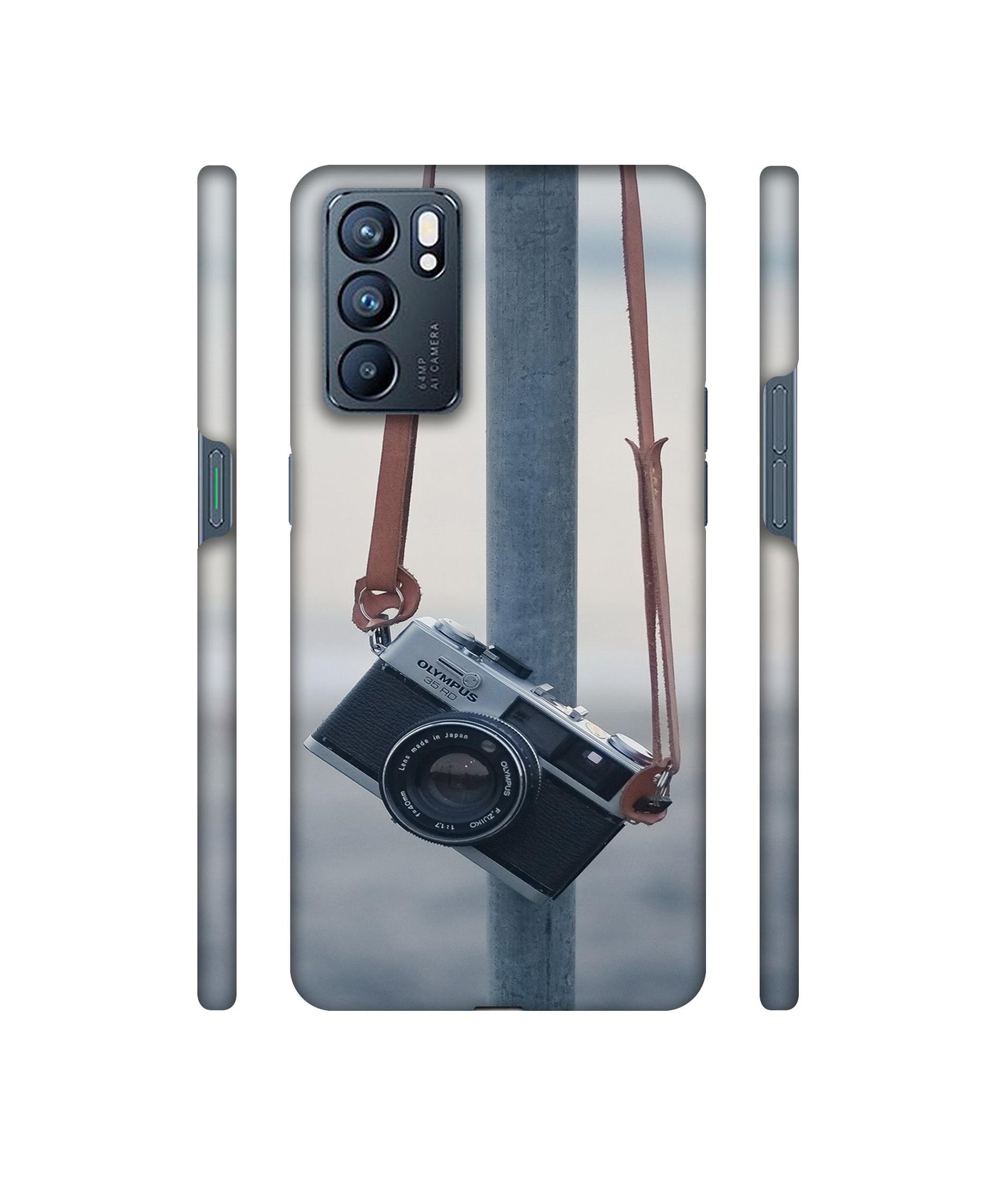 Camera Designer Hard Back Cover for Oppo Reno6 5G