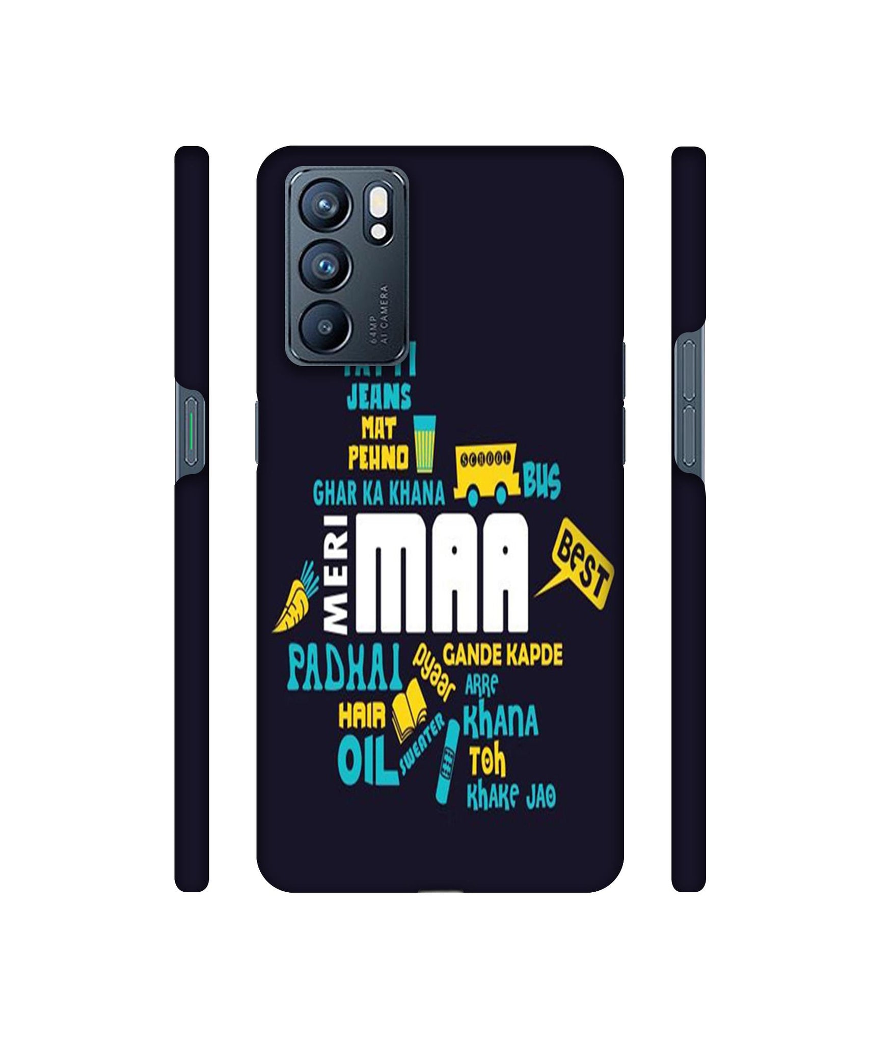 Maa Designer Hard Back Cover for Oppo Reno6 5G