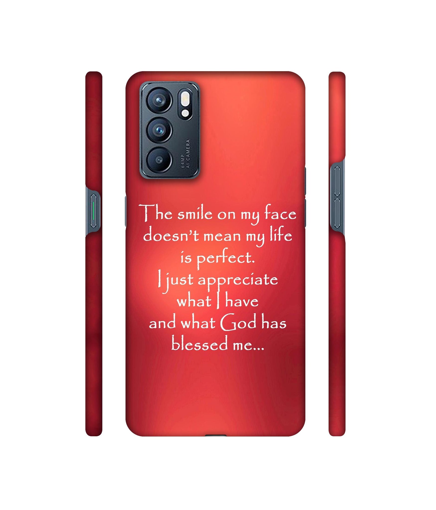 Quotes On Life Designer Hard Back Cover for Oppo Reno6 5G