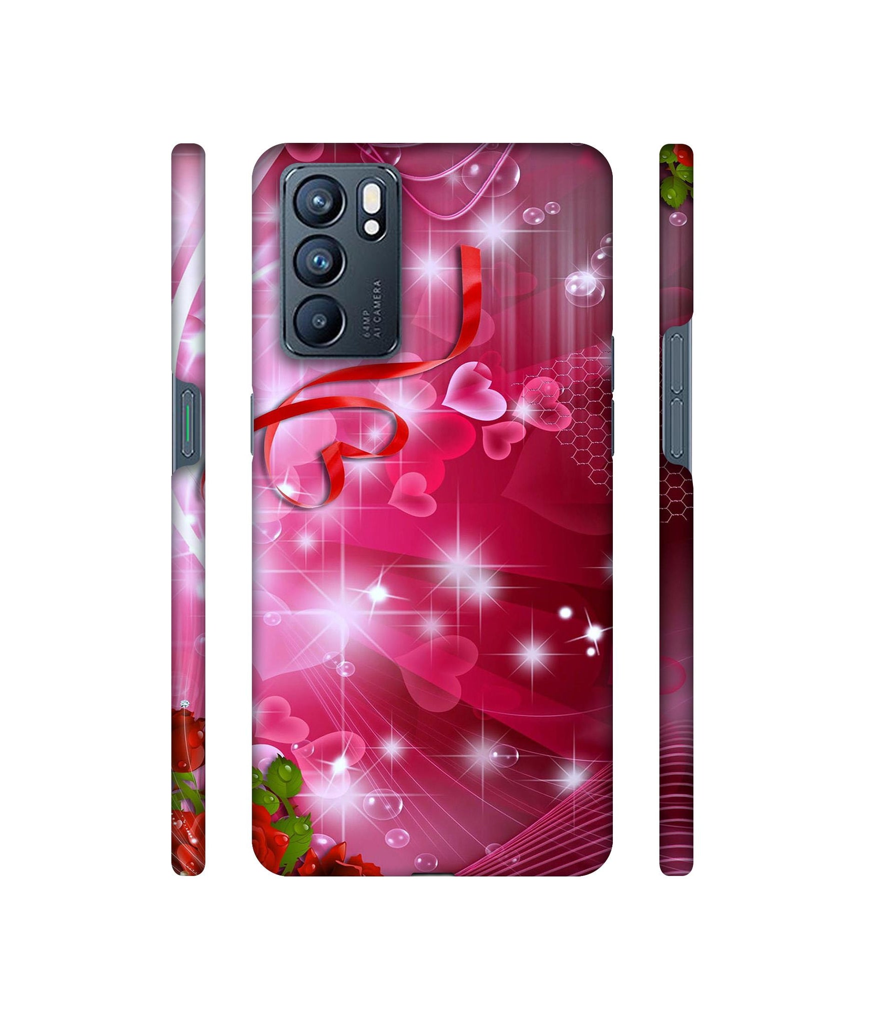 Love Designer Hard Back Cover for Oppo Reno6 5G