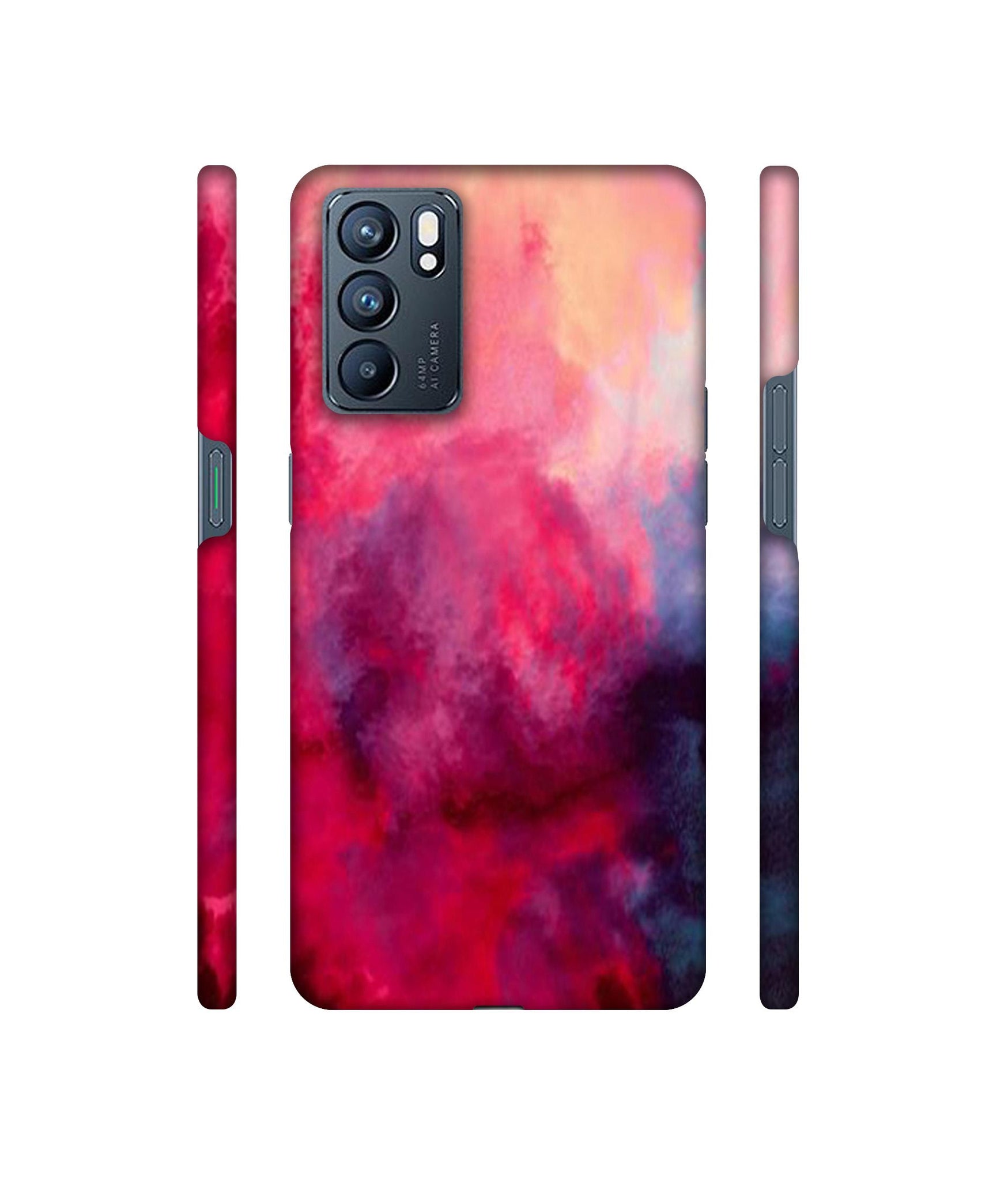 Holi Color Designer Hard Back Cover for Oppo Reno6 5G