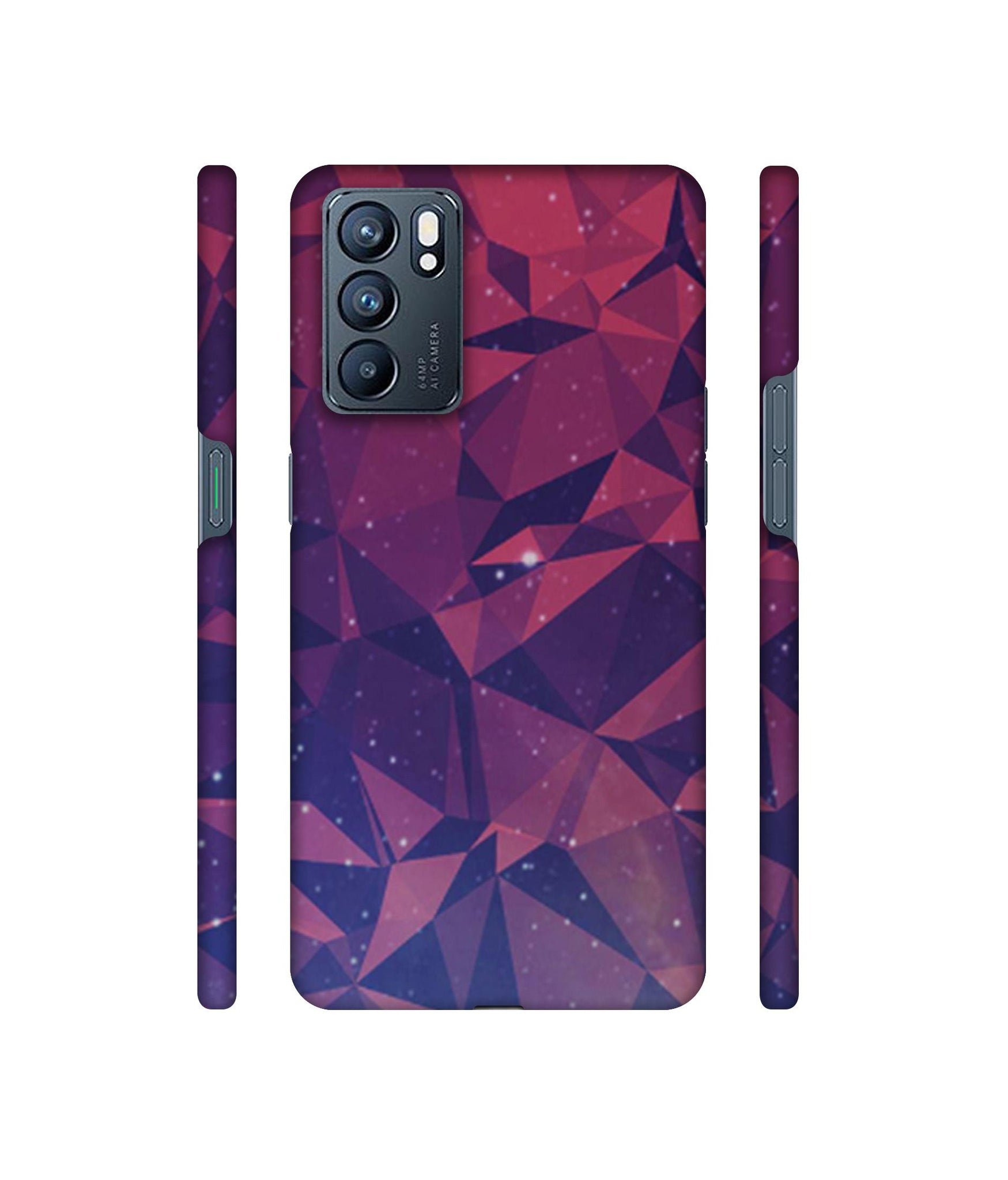 Bad Color Shape Designer Hard Back Cover for Oppo Reno6 5G