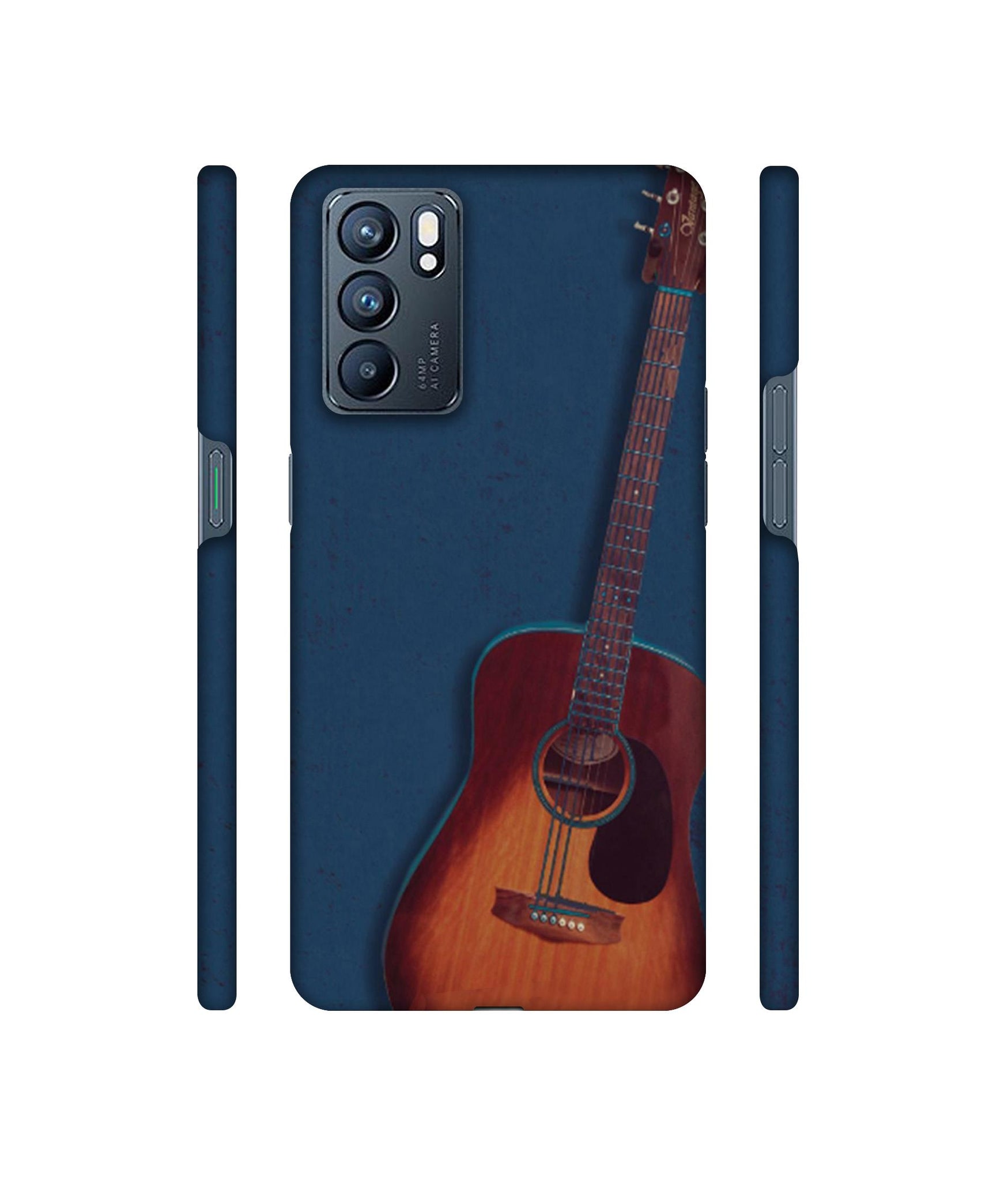 Guitar Designer Hard Back Cover for Oppo Reno6 5G